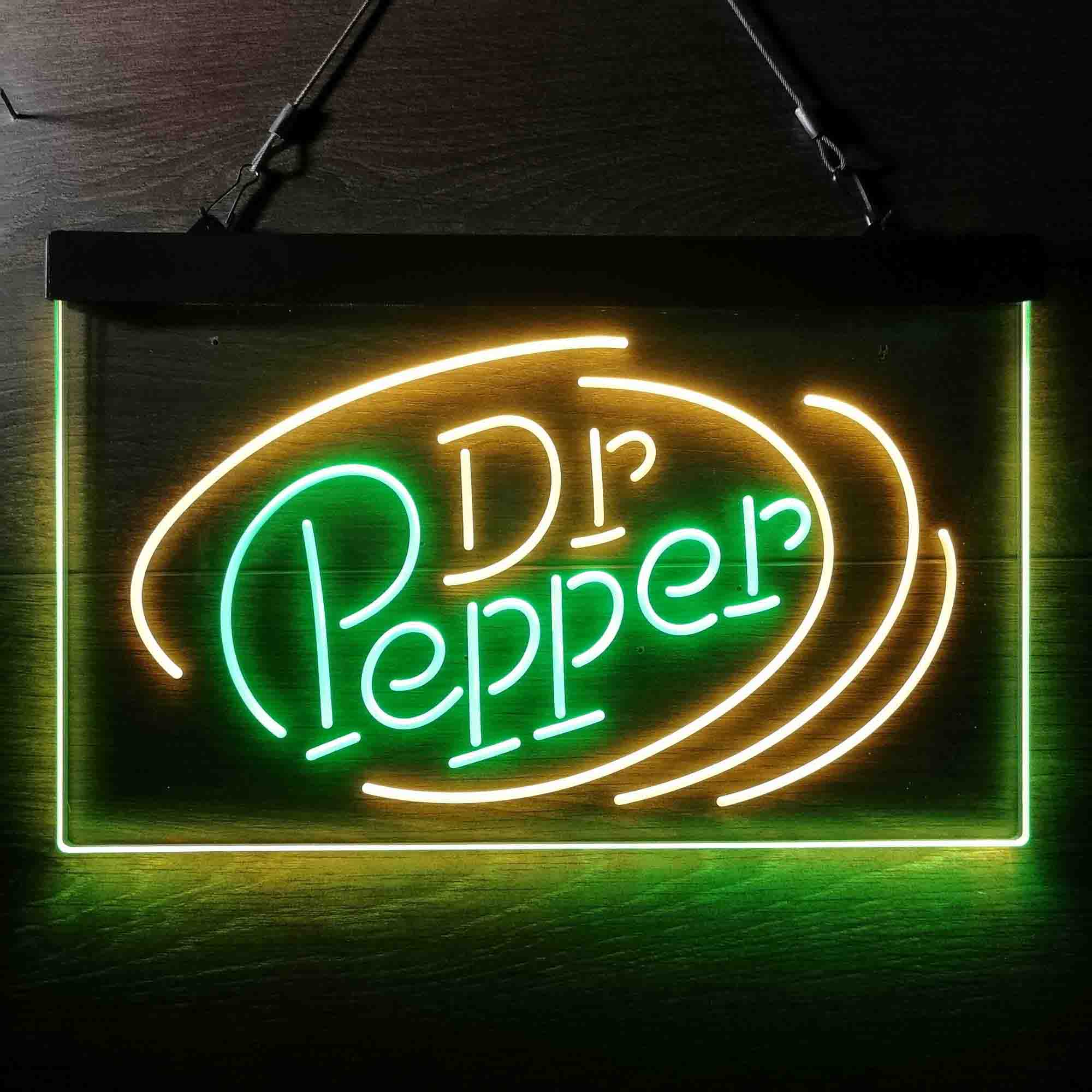 Dr Pepper Line Logo Neon LED Sign