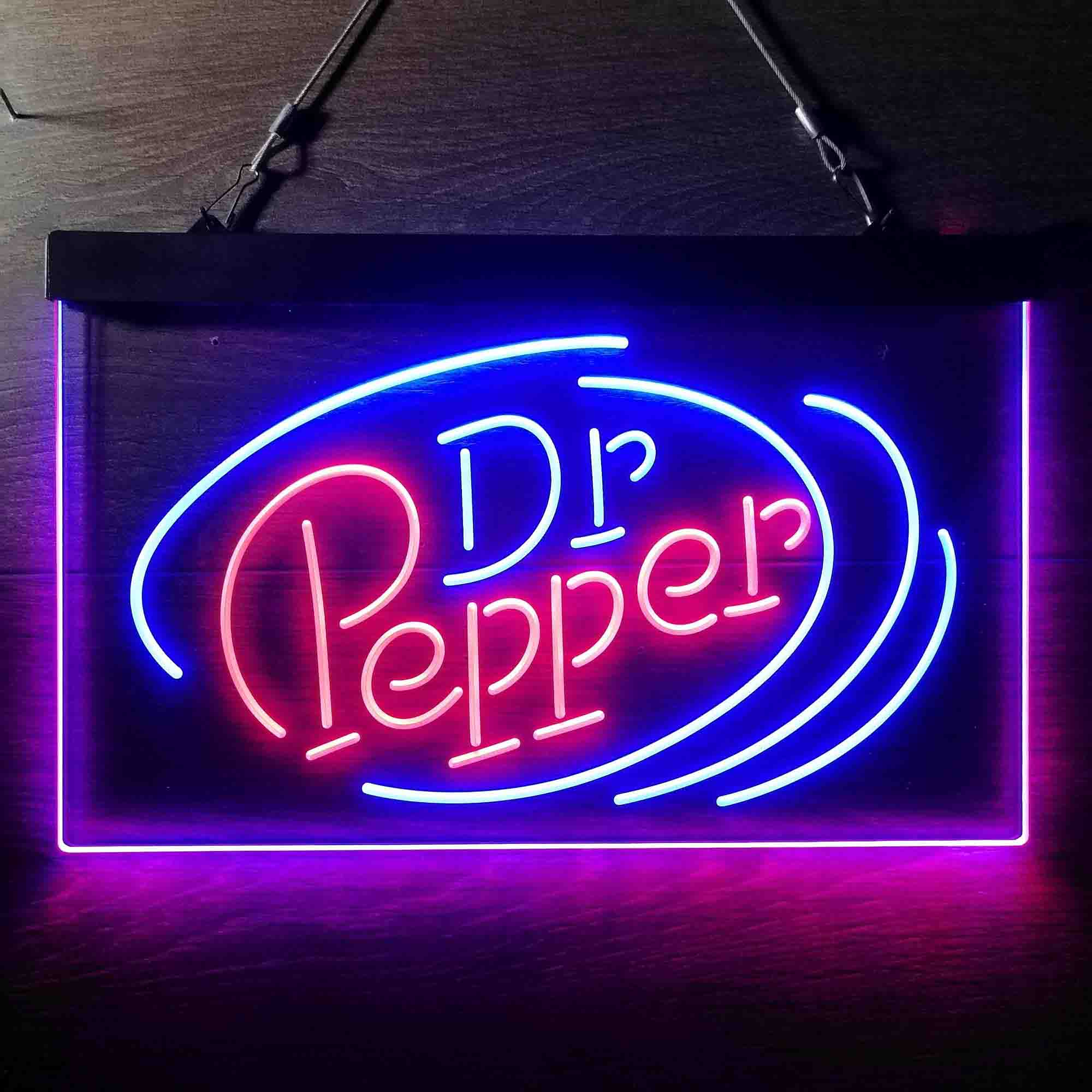 Dr Pepper Line Logo Neon LED Sign