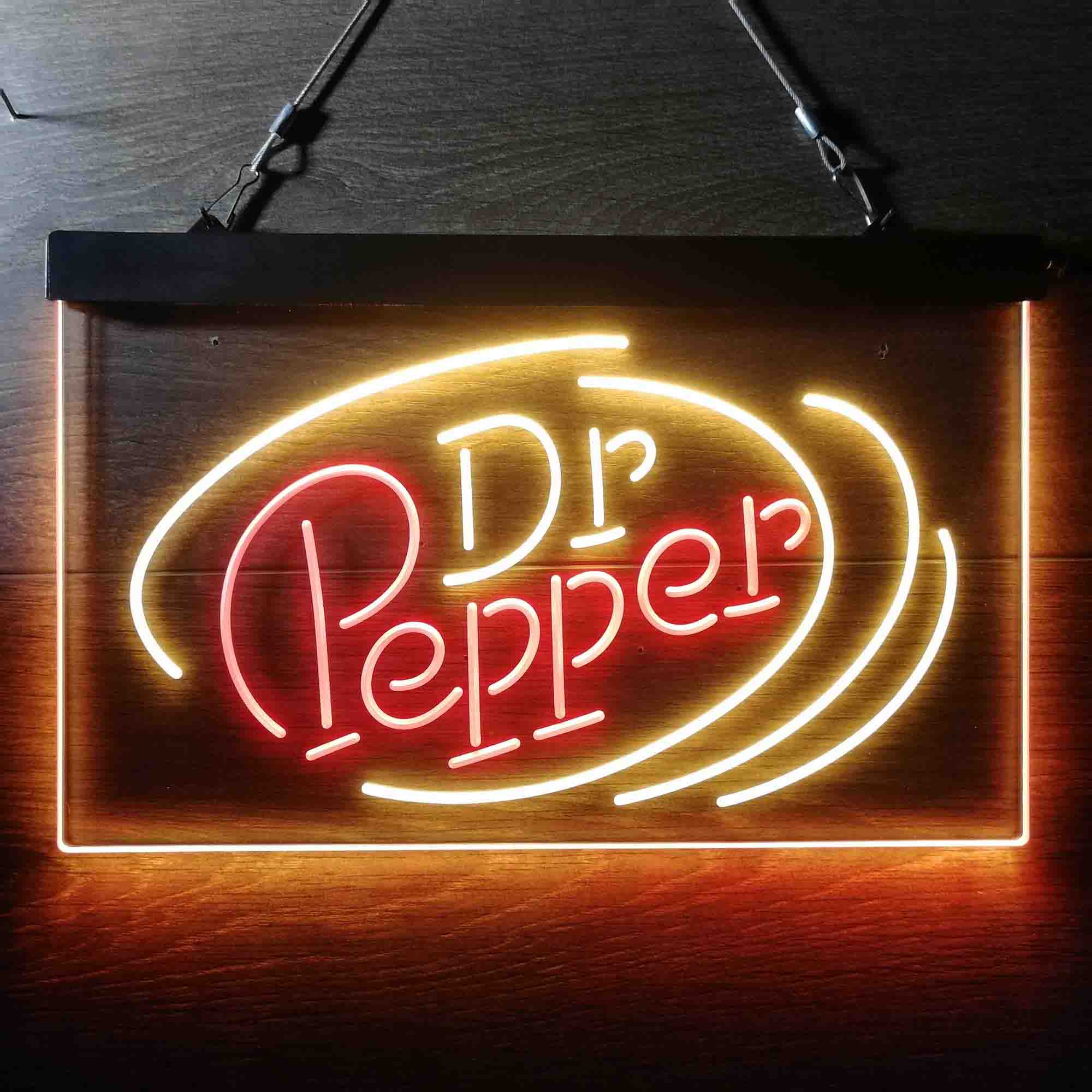 Dr Pepper Line Logo Neon LED Sign