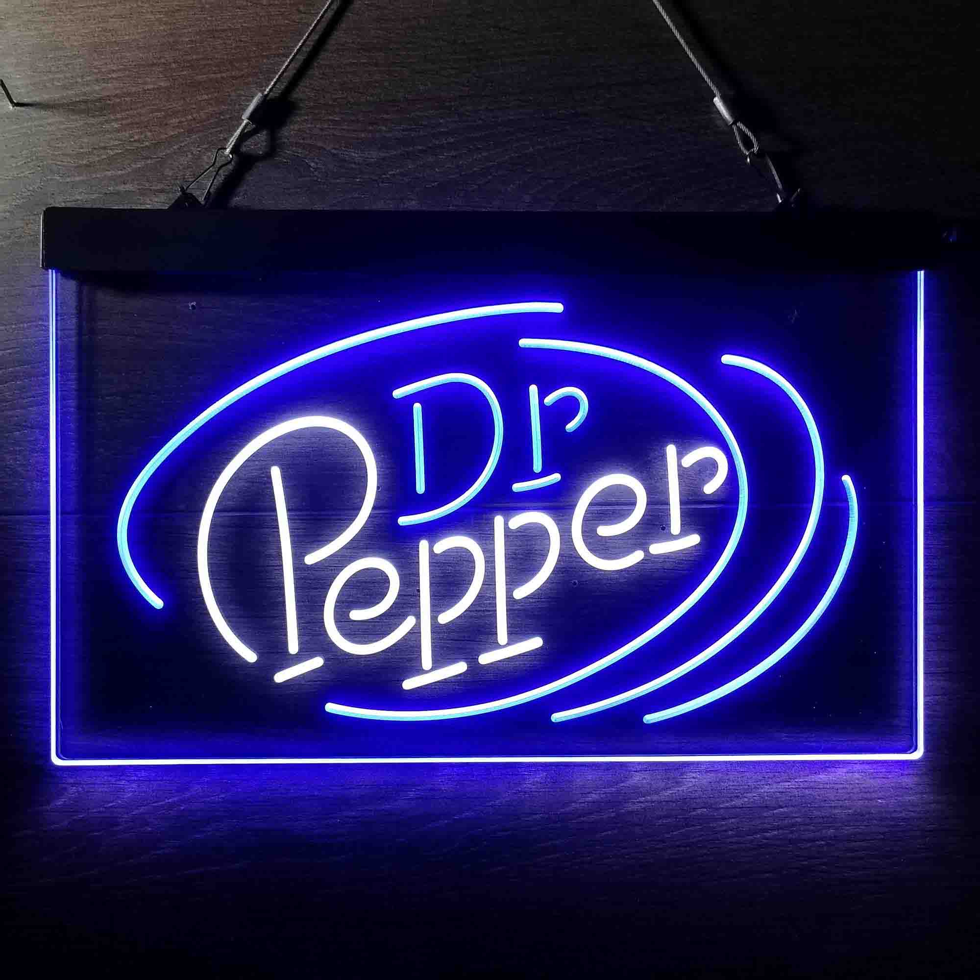 Dr Pepper Line Logo Neon LED Sign