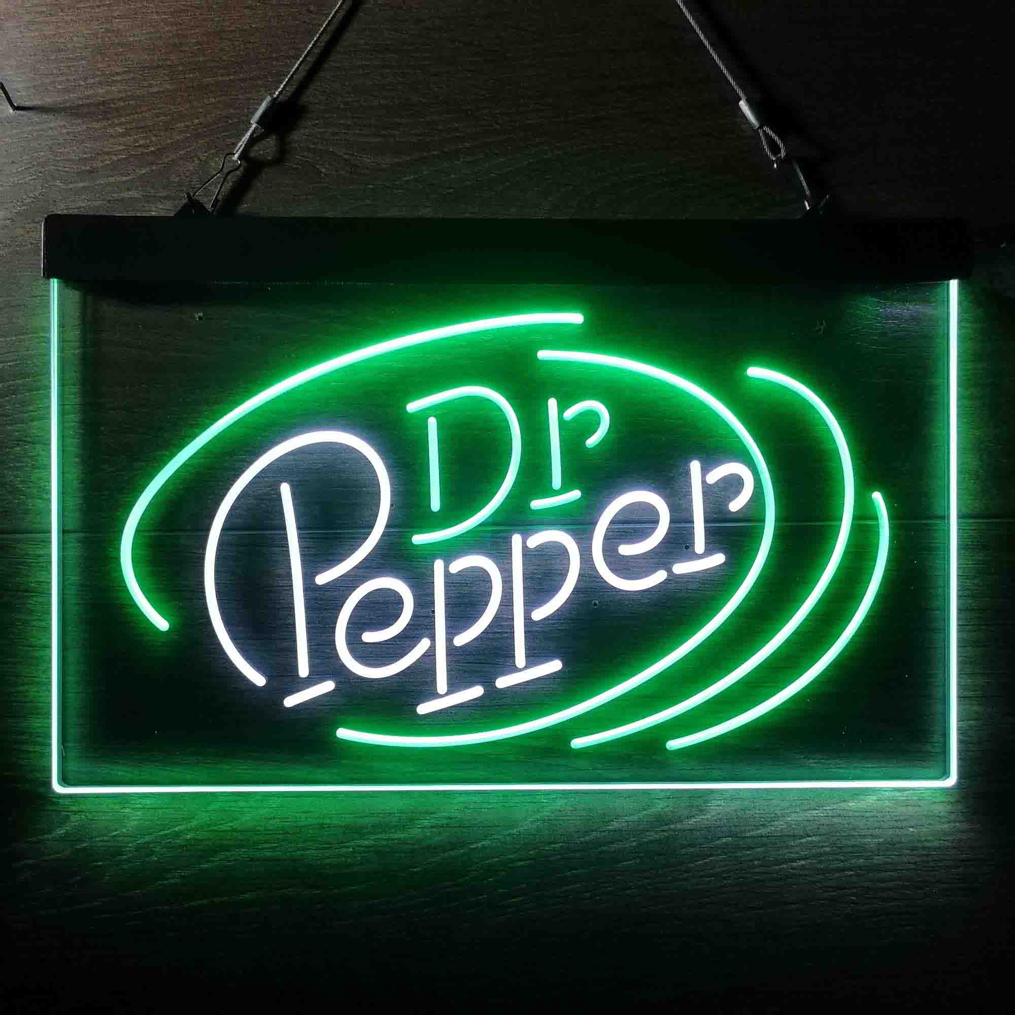 Dr Pepper Line Logo Neon LED Sign