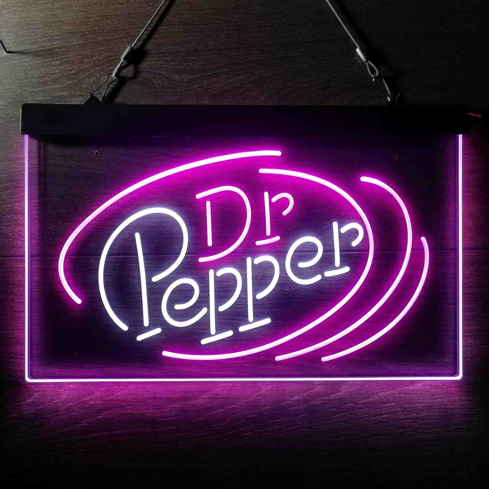 Dr Pepper Line Logo Neon LED Sign