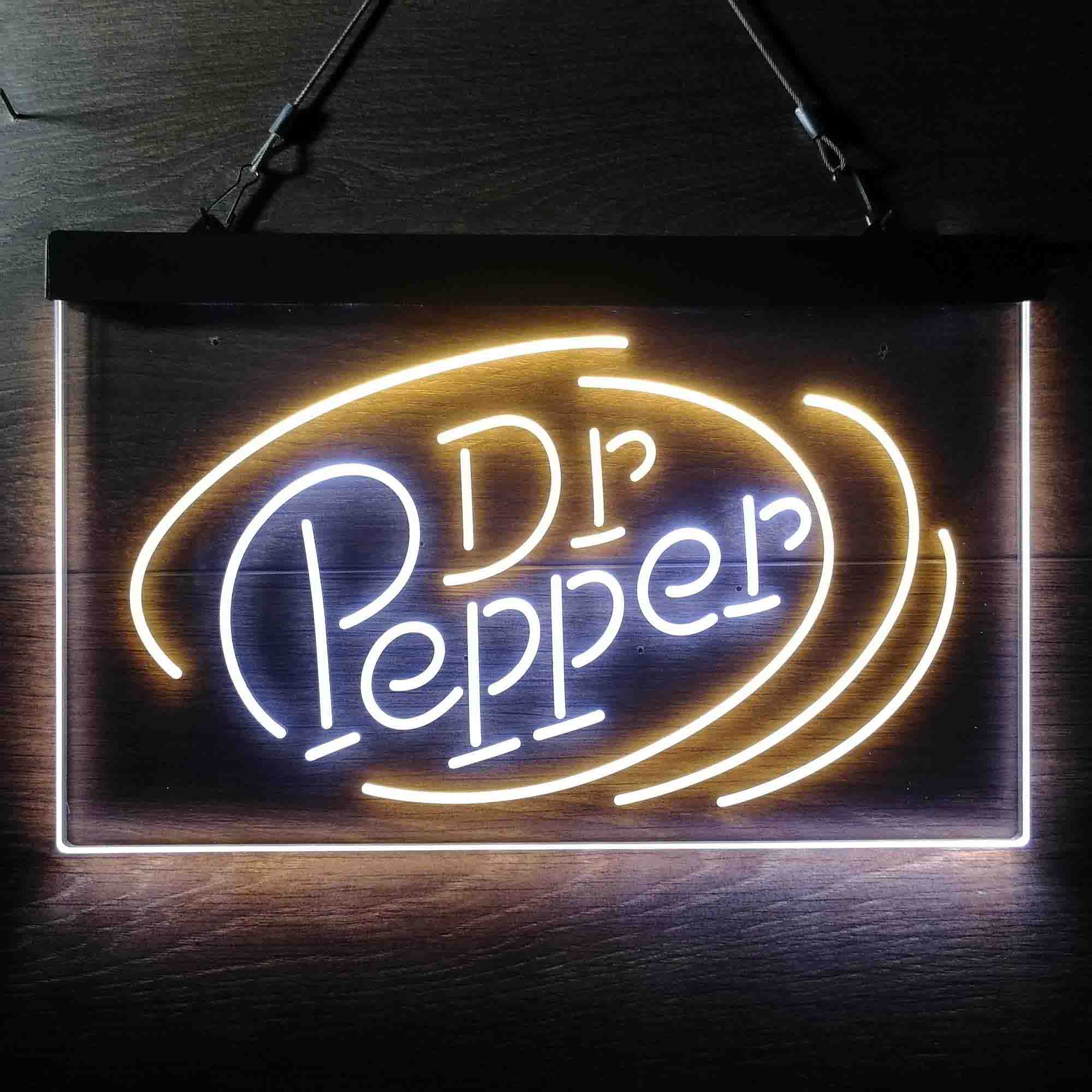 Dr Pepper Line Logo Neon LED Sign