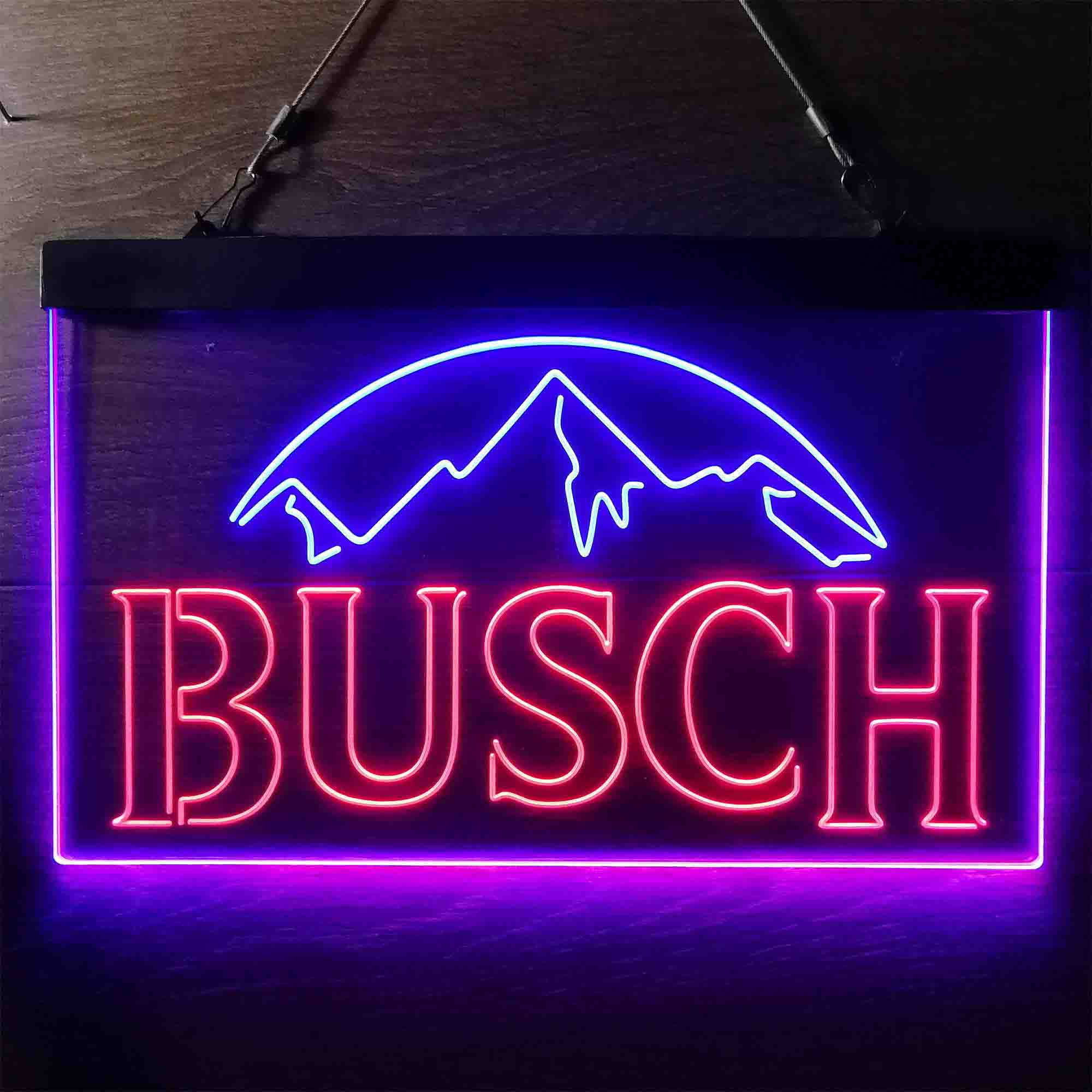 Busch Snow Mountain Neon LED Sign