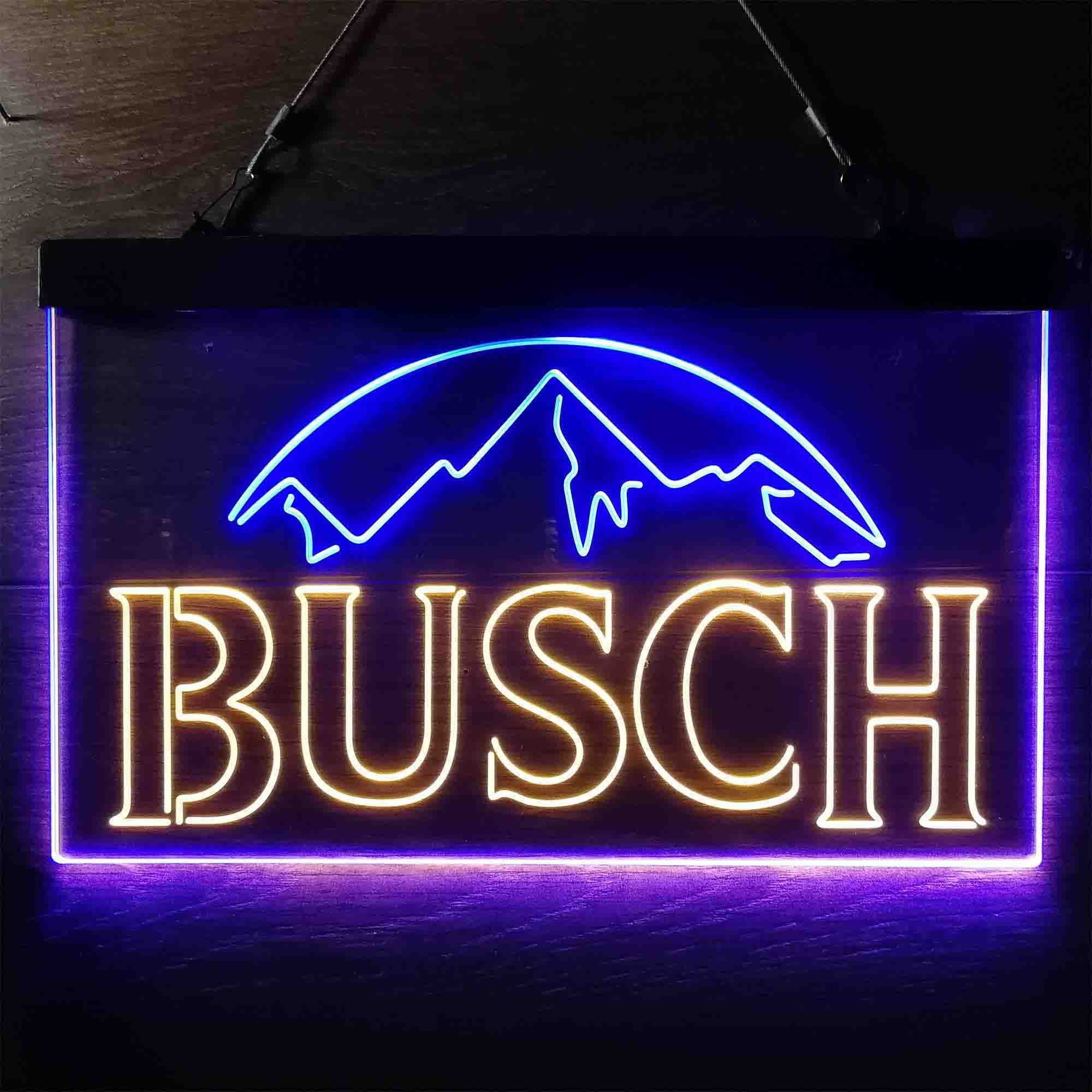 Busch Snow Mountain Neon LED Sign