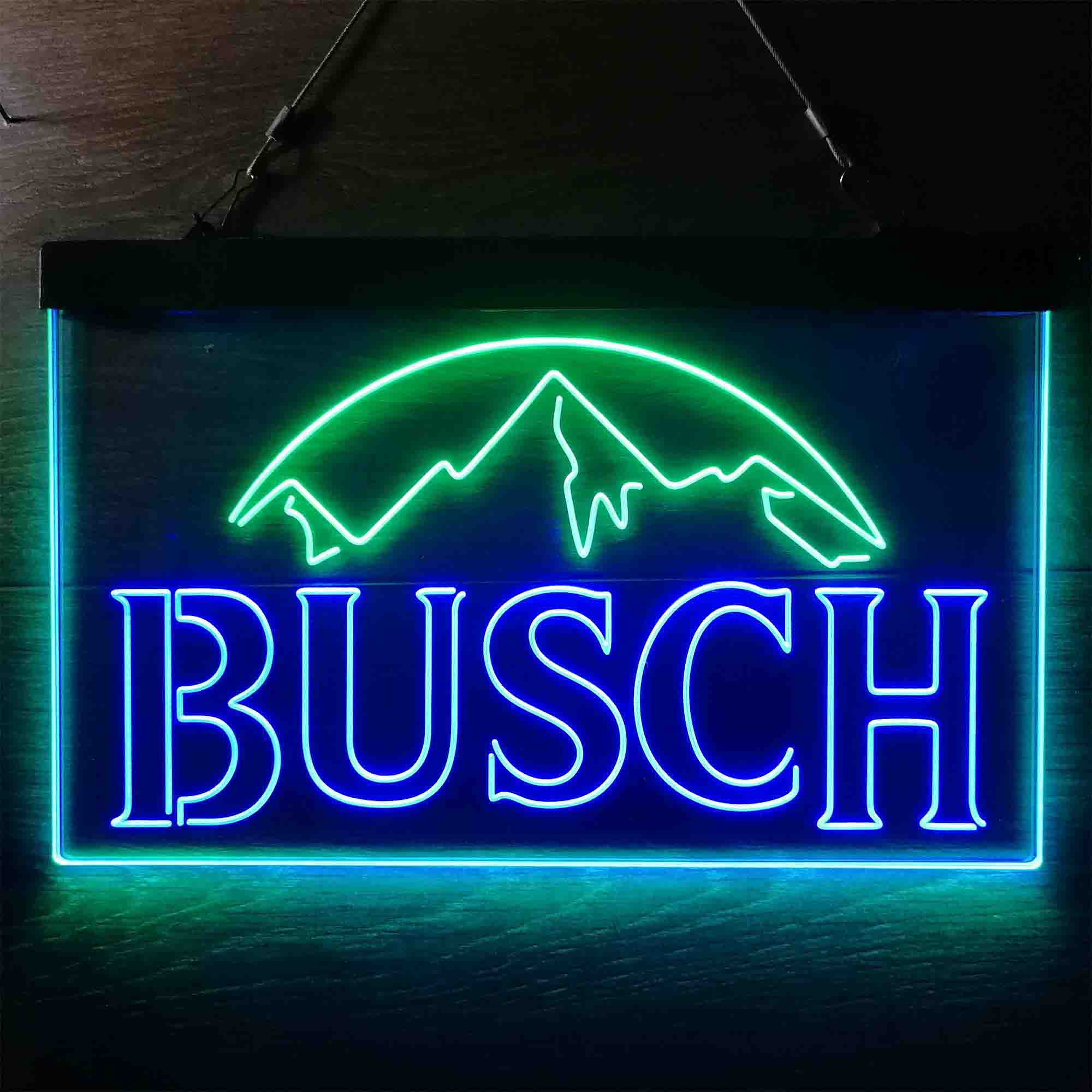 Busch Snow Mountain Neon LED Sign