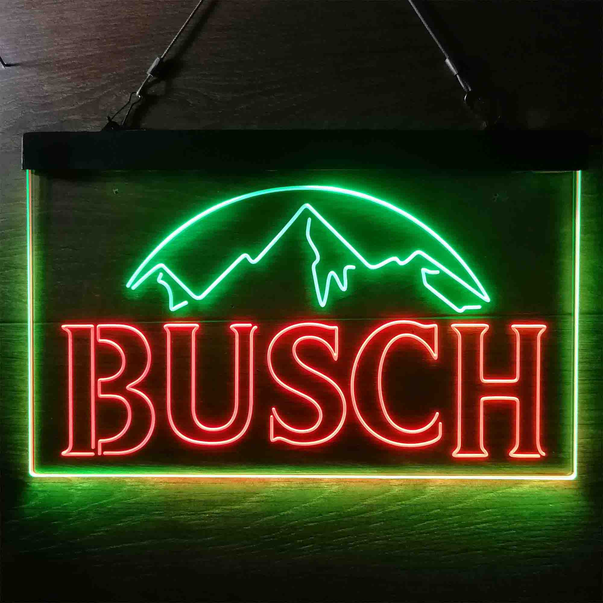 Busch Snow Mountain Neon LED Sign