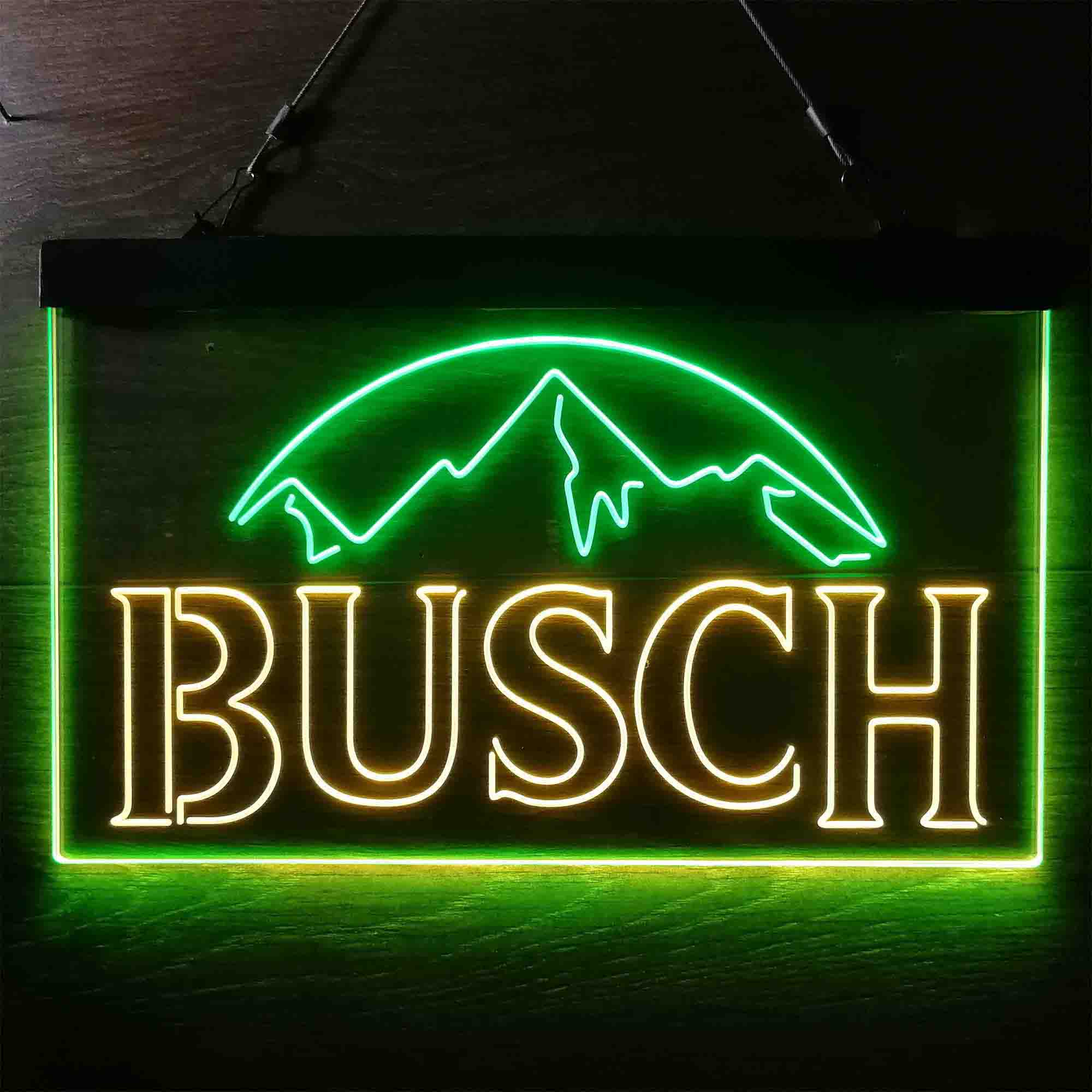 Busch Snow Mountain Neon LED Sign