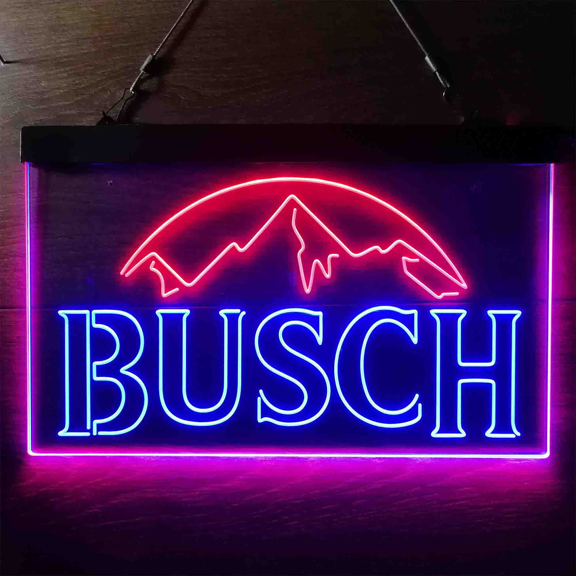 Busch Snow Mountain Neon LED Sign