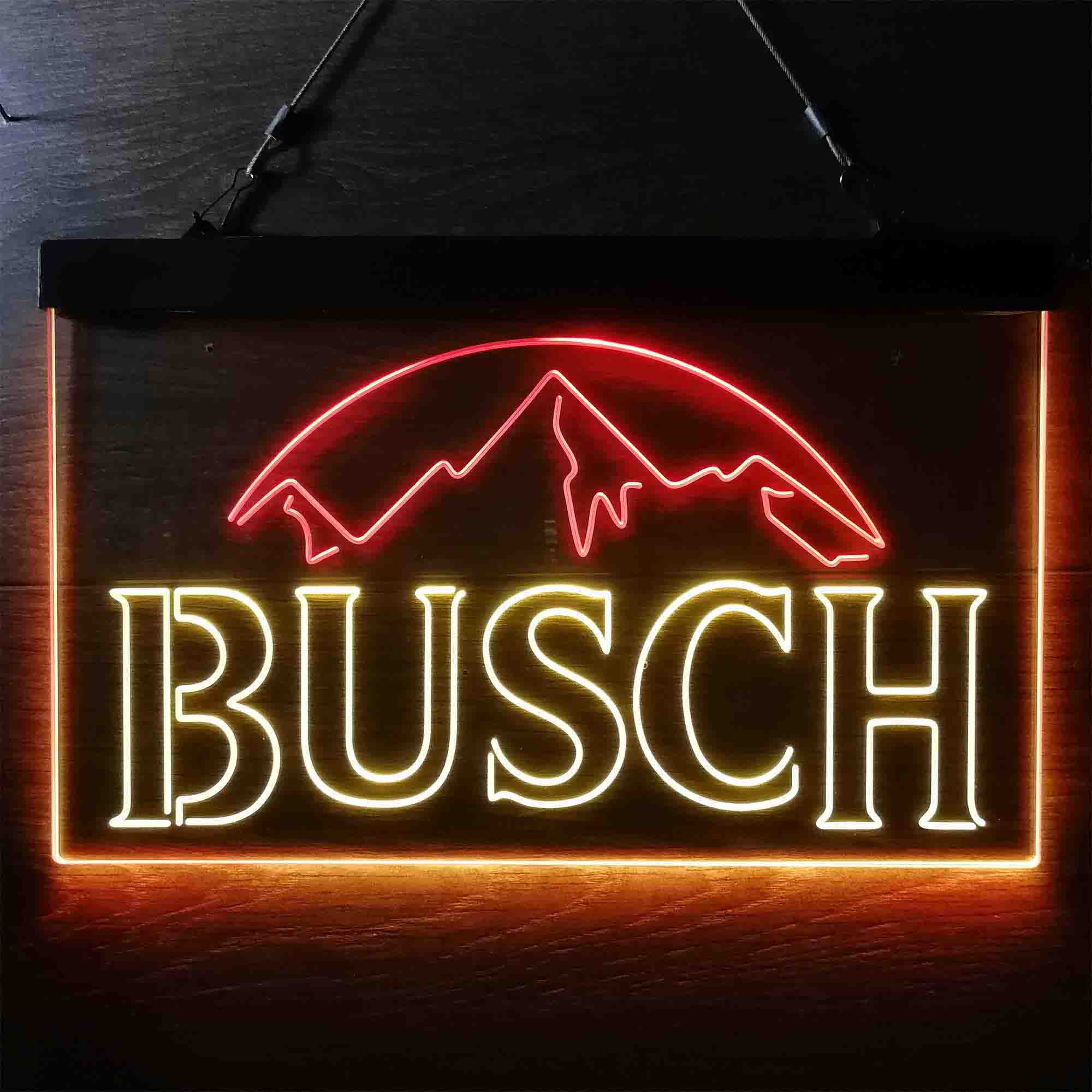 Busch Snow Mountain Neon LED Sign