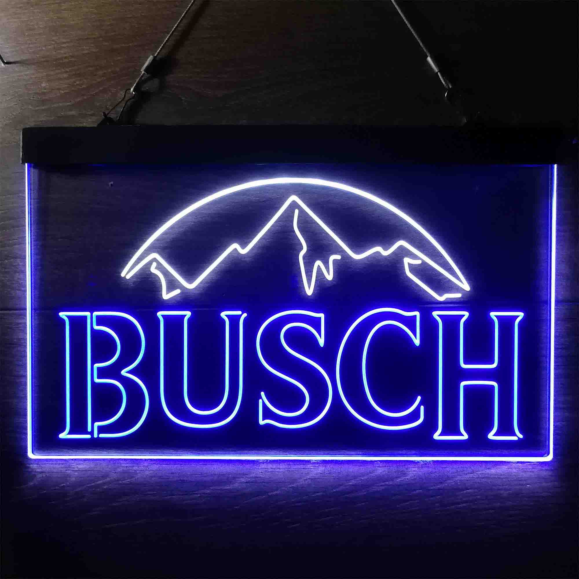 Busch Snow Mountain Neon LED Sign