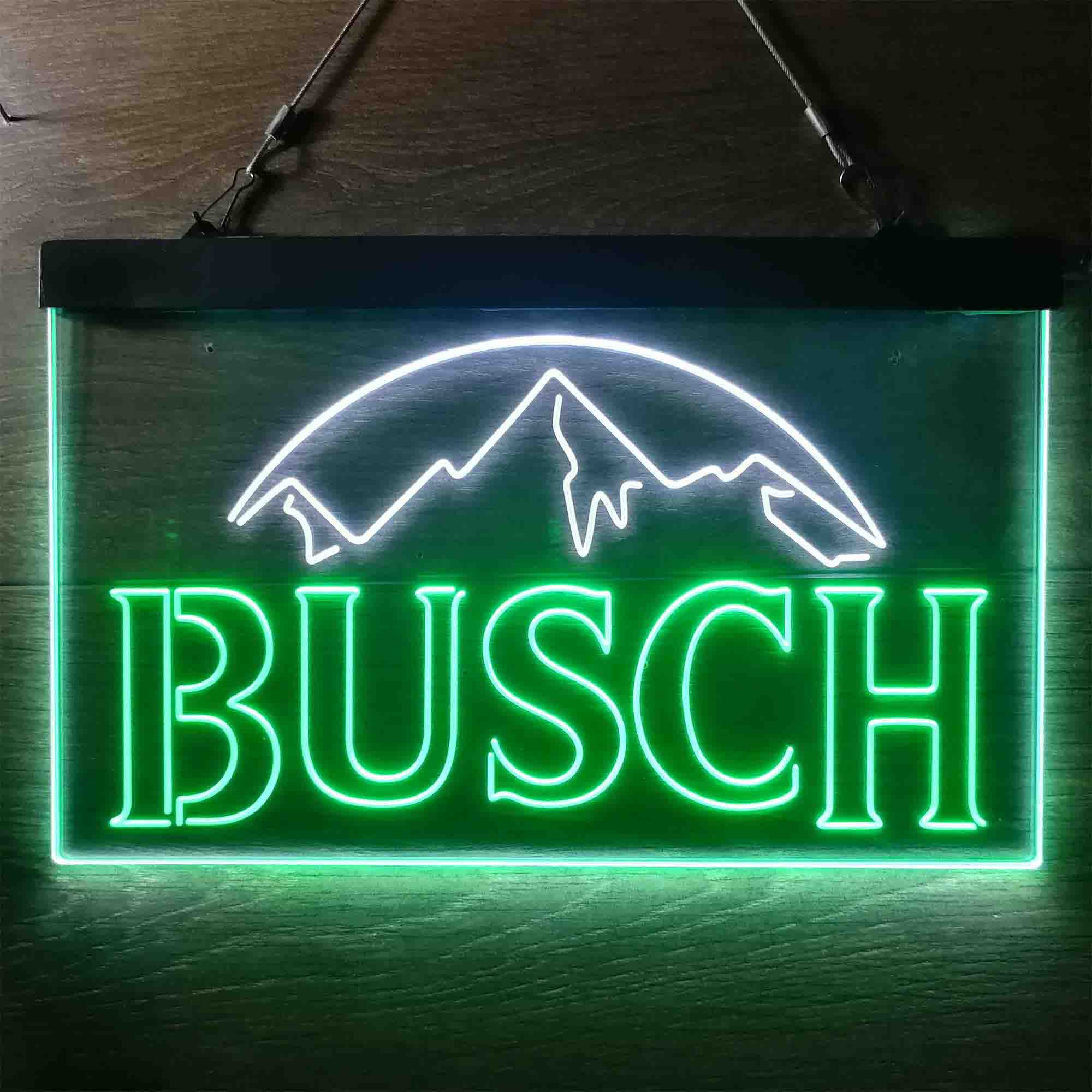 Busch Snow Mountain Neon LED Sign