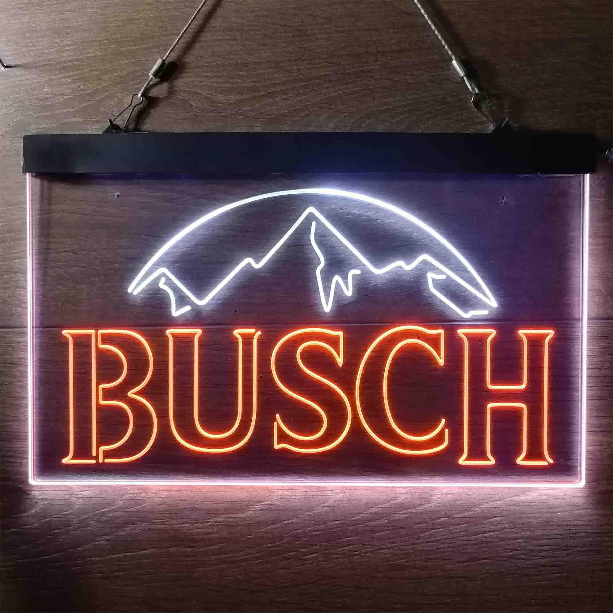 Busch Snow Mountain Neon LED Sign