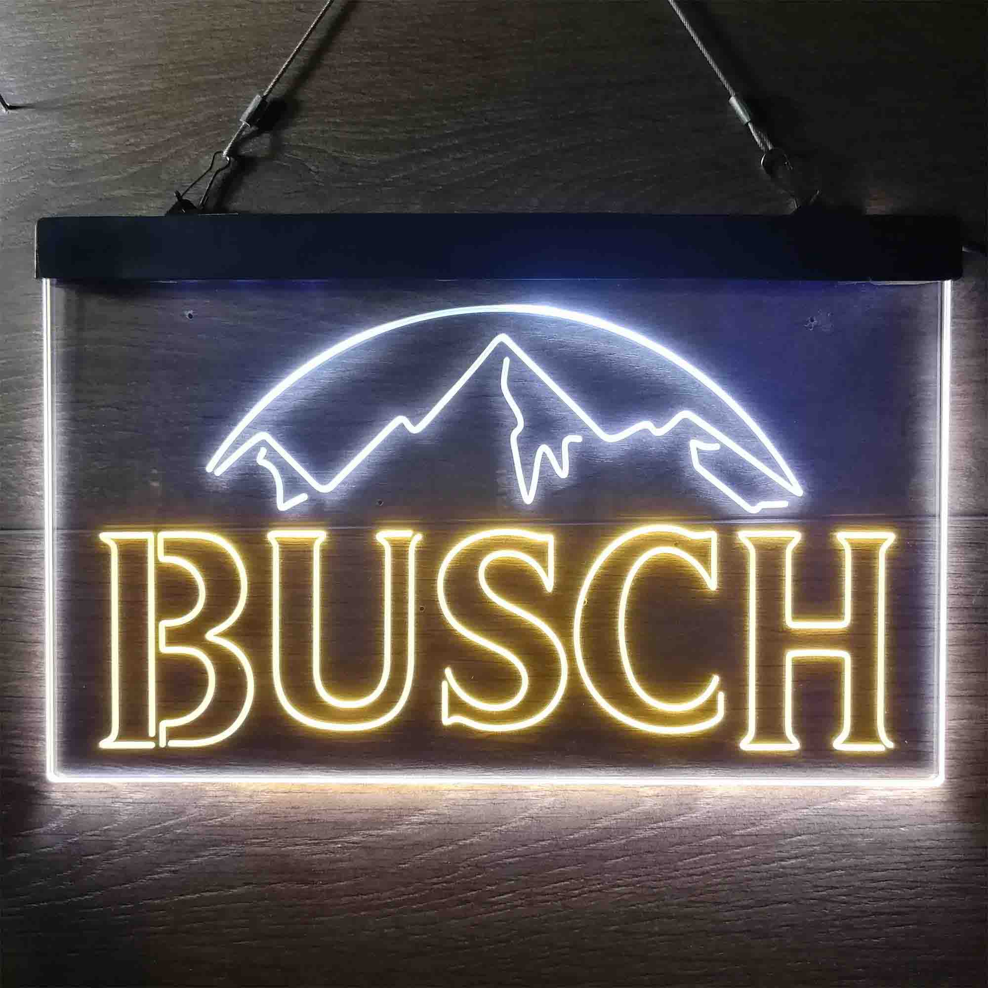 Busch Snow Mountain Neon LED Sign