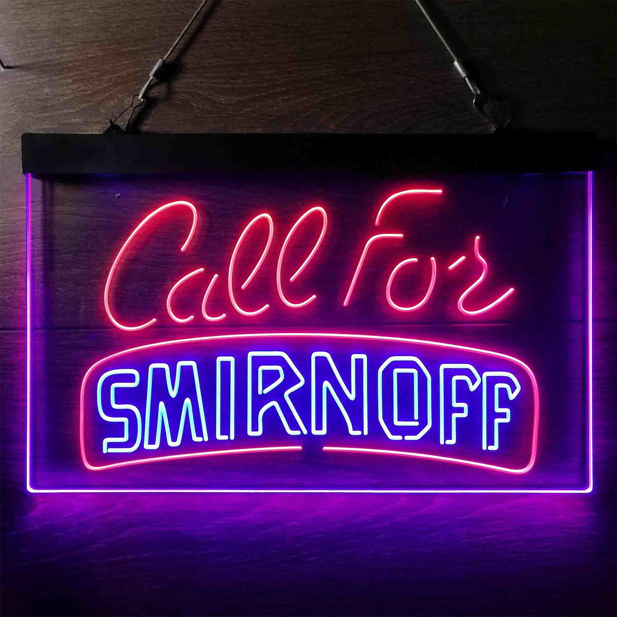 Call For Smirnoff Neon LED Sign