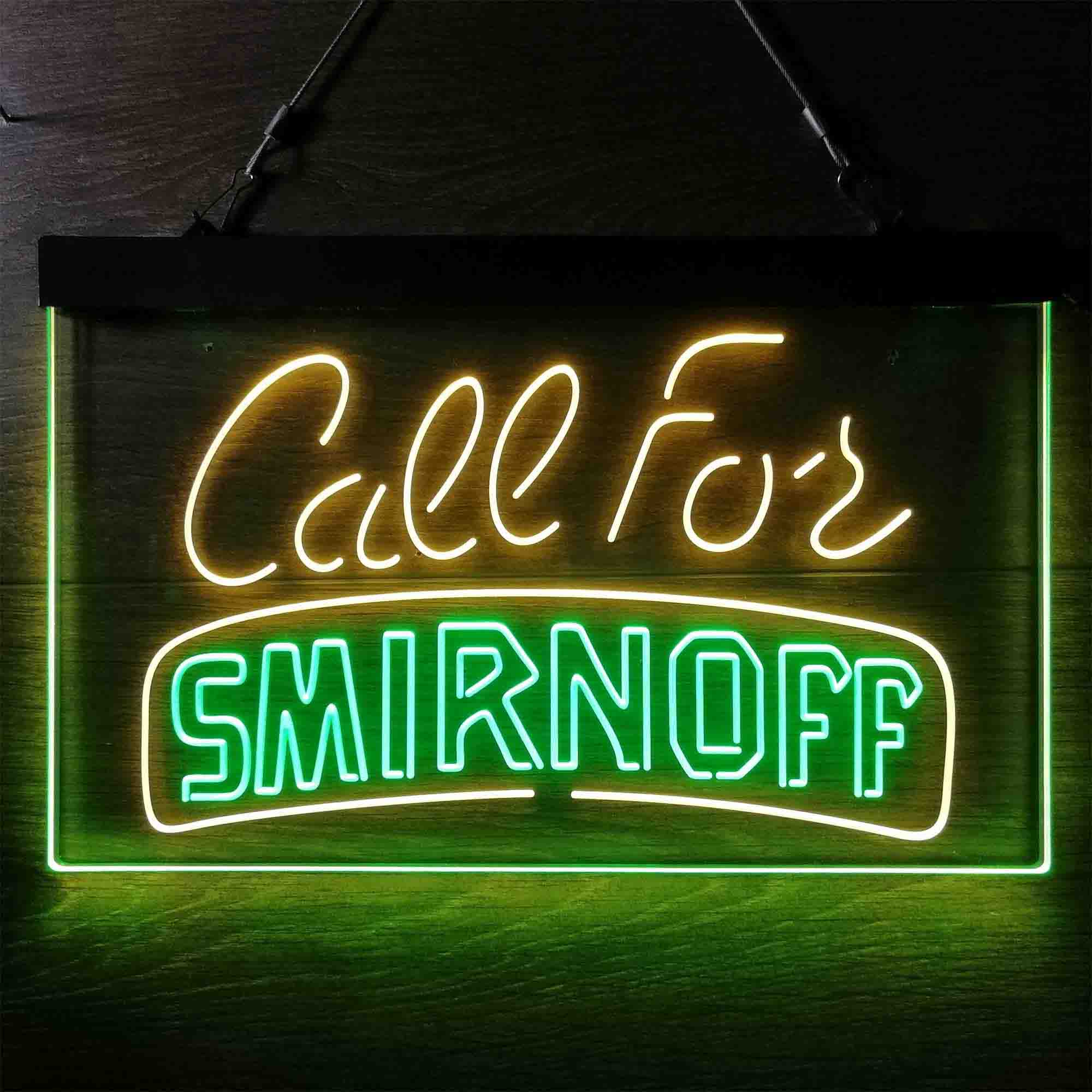 Call For Smirnoff Neon LED Sign