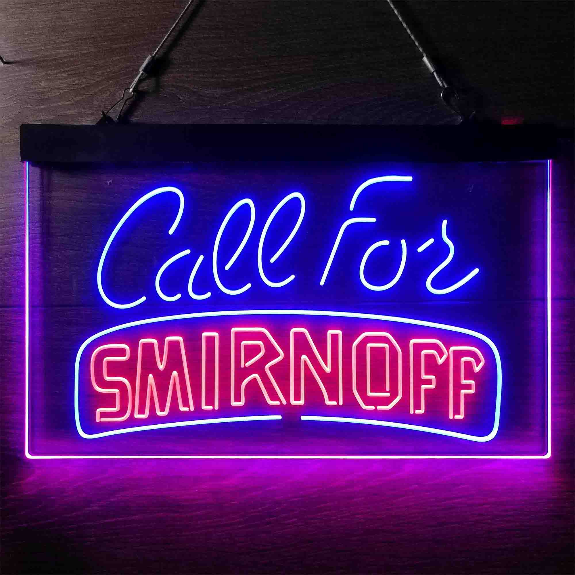 Call For Smirnoff Neon LED Sign