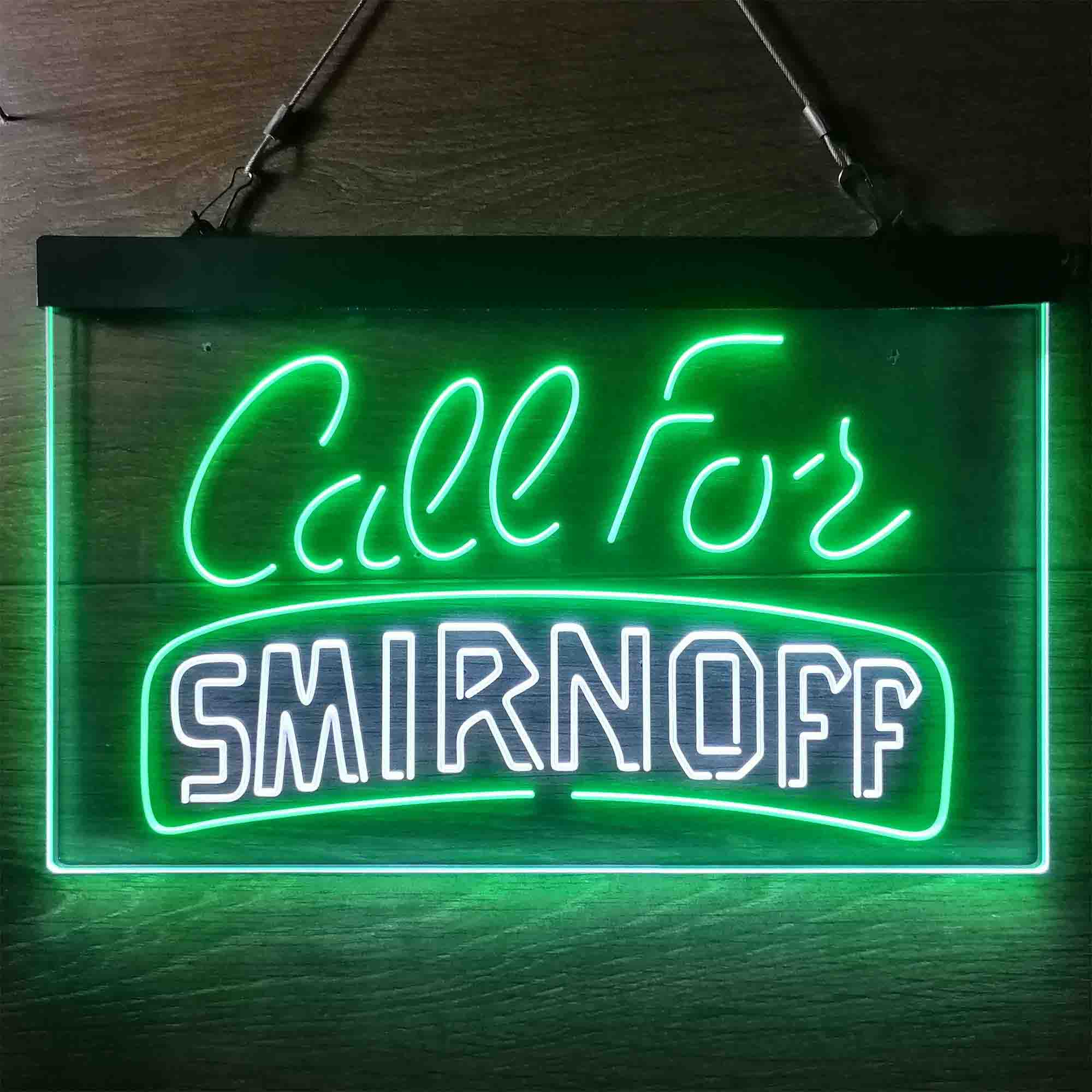 Call For Smirnoff Neon LED Sign