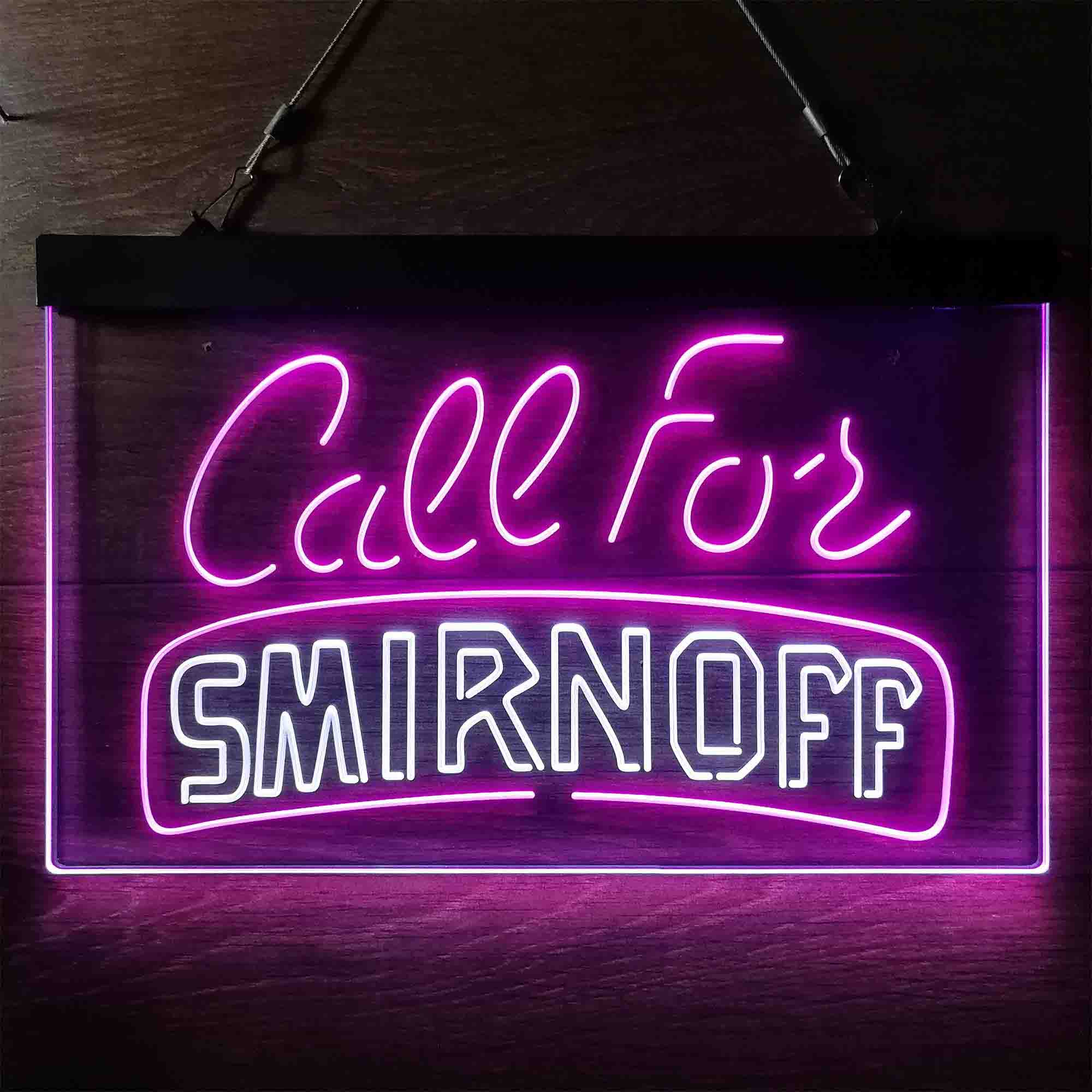 Call For Smirnoff Neon LED Sign