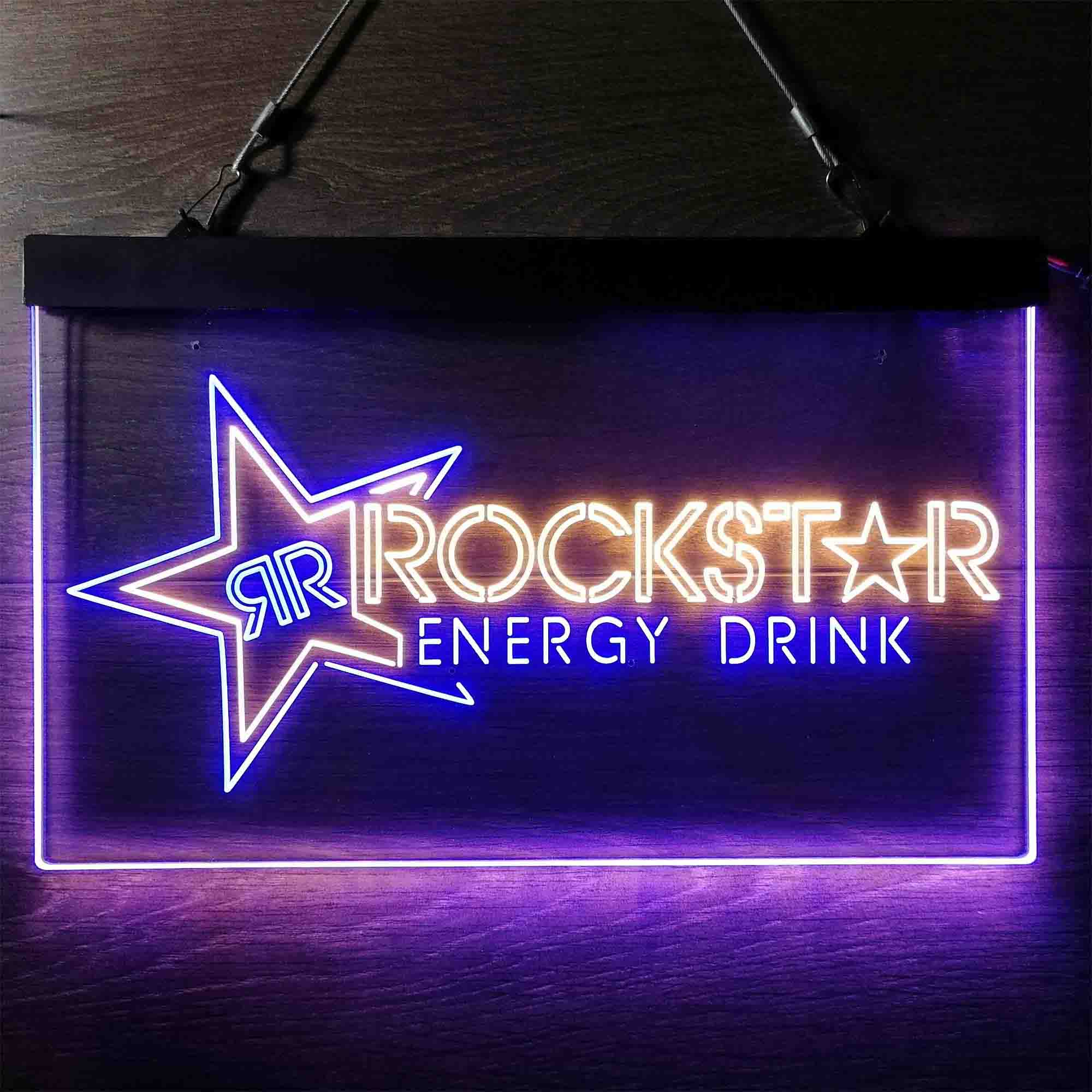 Rockstar US Beverages Star Neon LED Sign