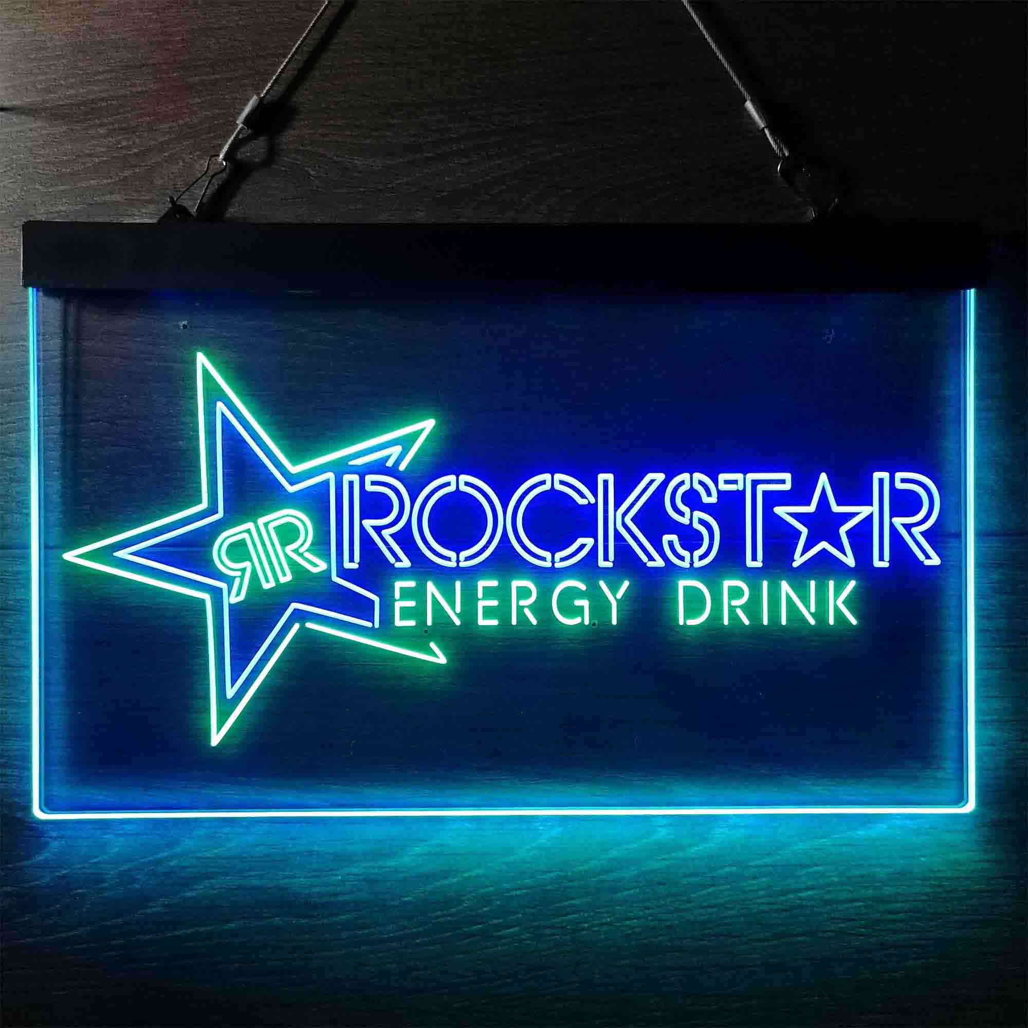 Rockstar US Beverages Star Neon LED Sign