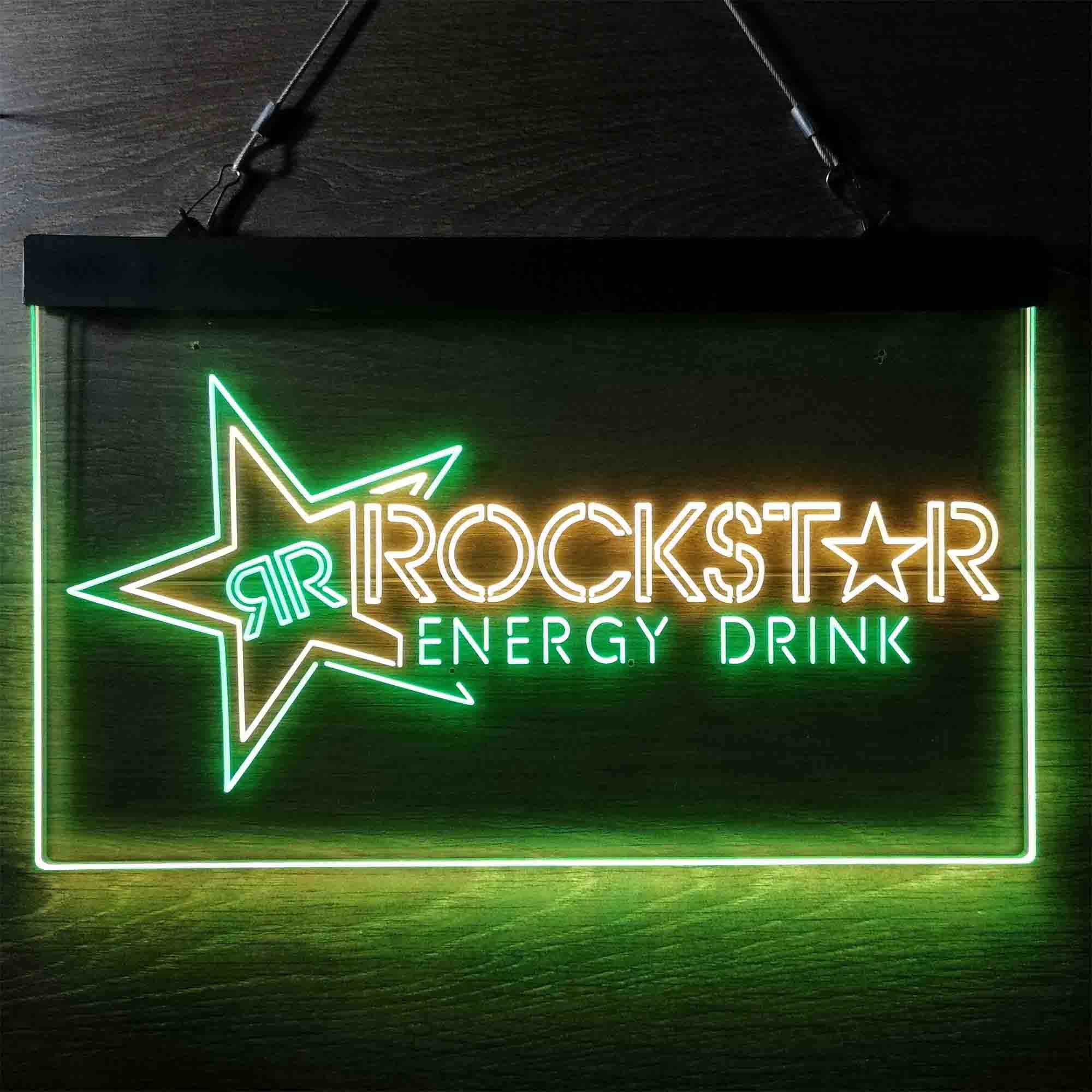 Rockstar US Beverages Star Neon LED Sign