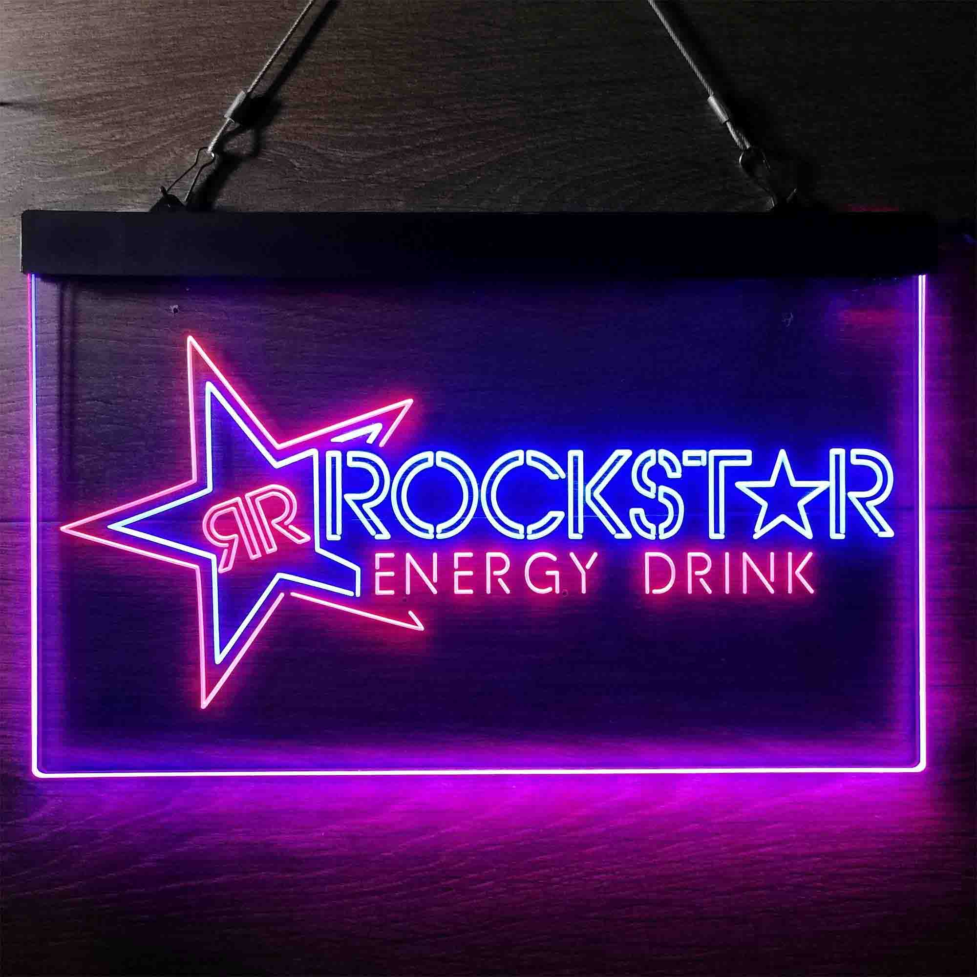 Rockstar US Beverages Star Neon LED Sign