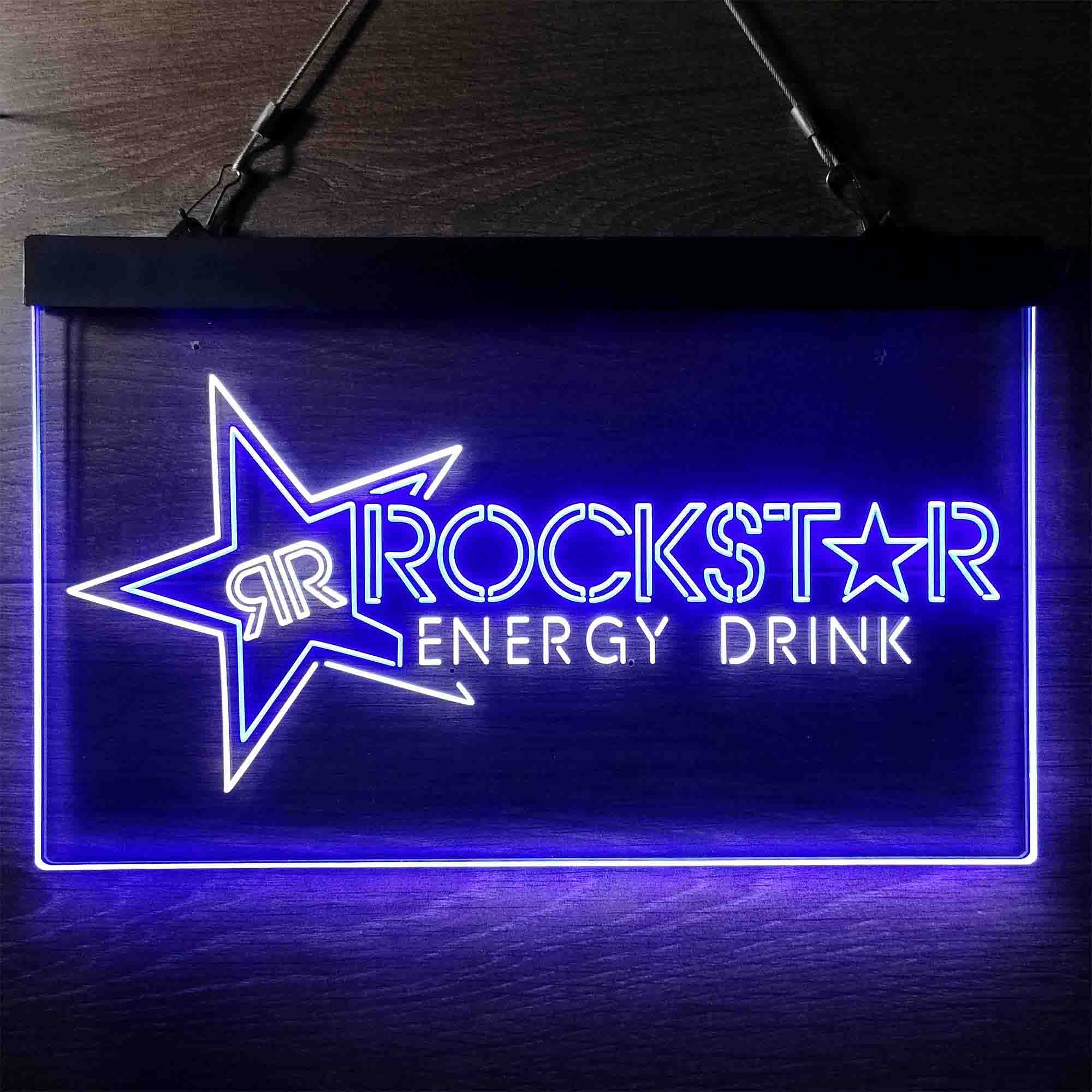 Rockstar US Beverages Star Neon LED Sign