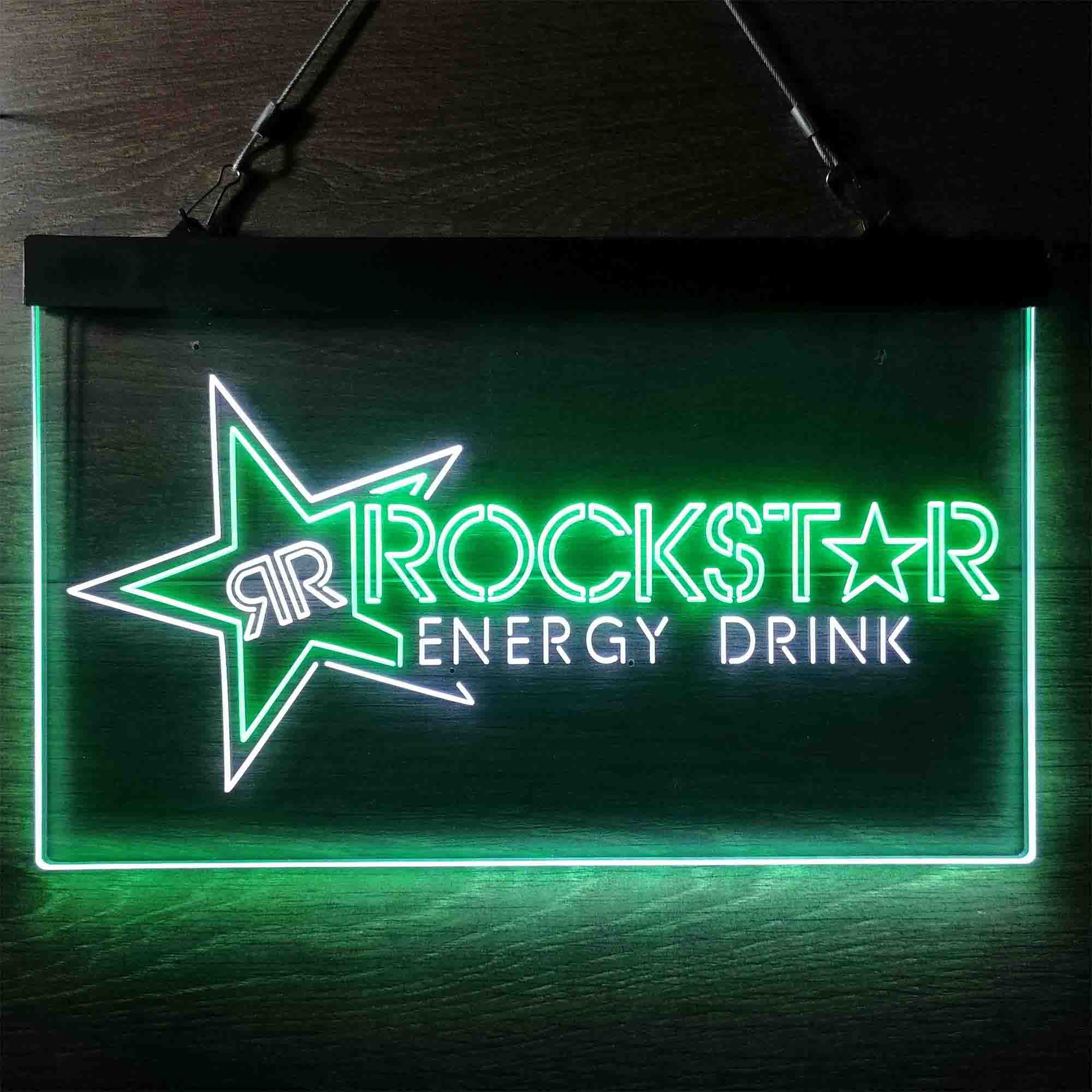 Rockstar US Beverages Star Neon LED Sign