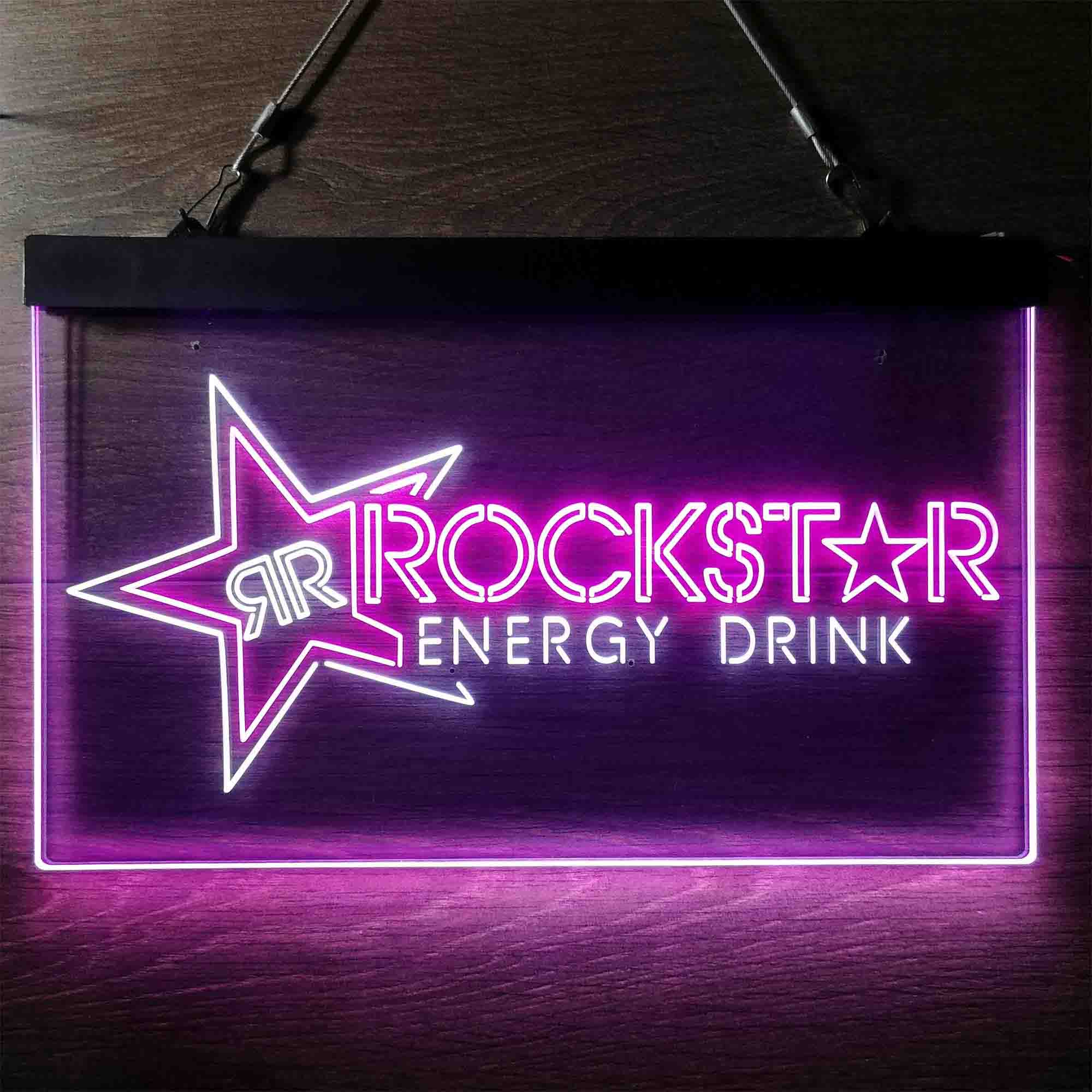 Rockstar US Beverages Star Neon LED Sign