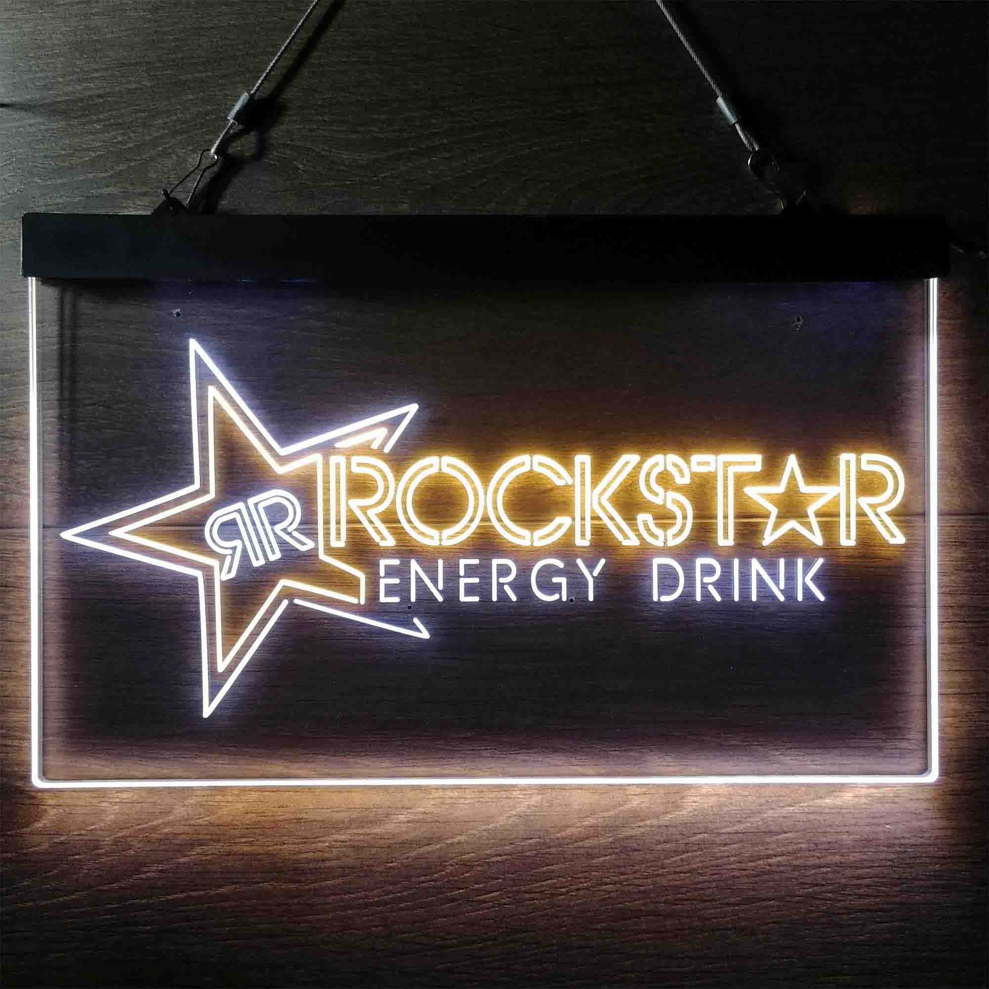 Rockstar US Beverages Star Neon LED Sign