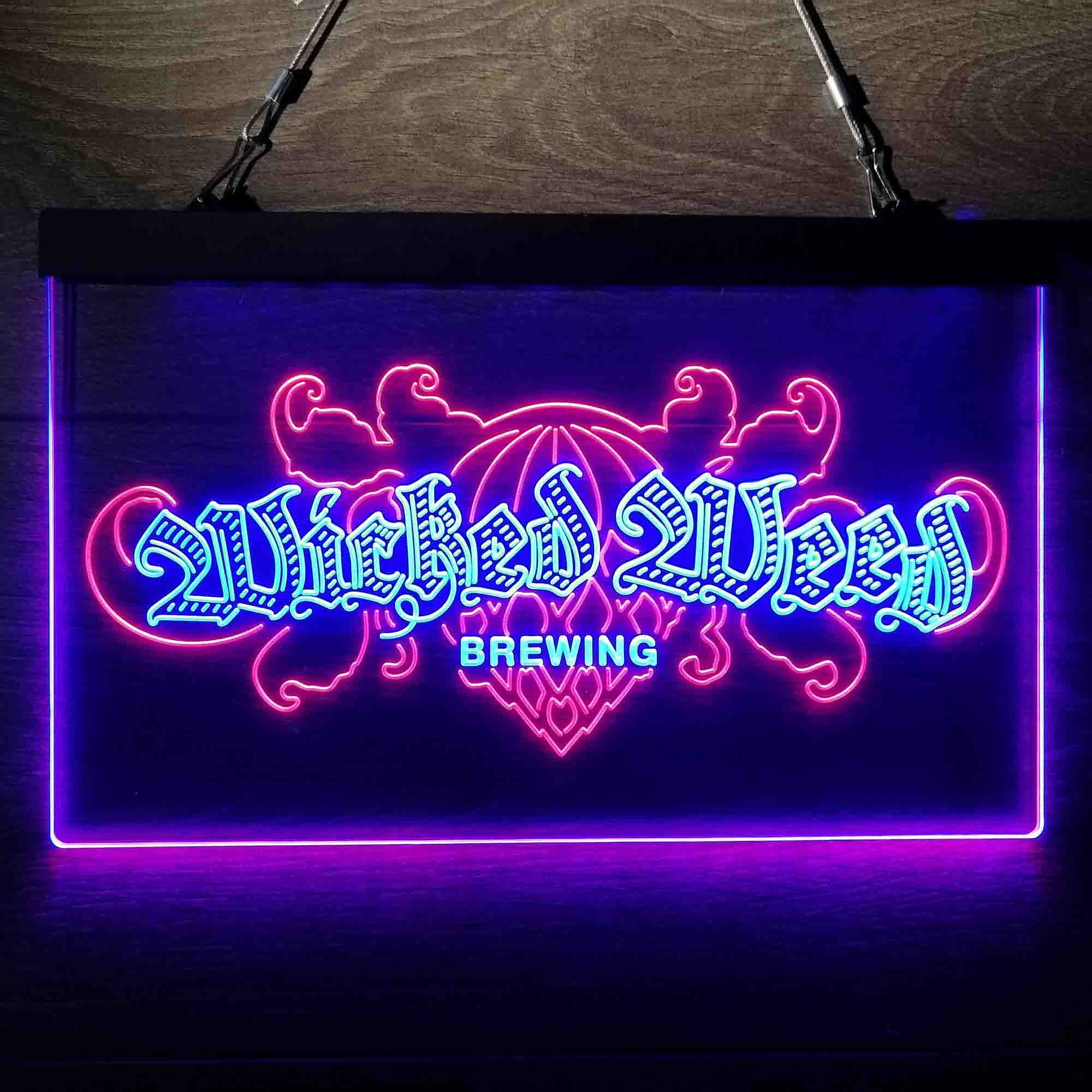 Wicked Weed Brewing Banner Neon LED Sign