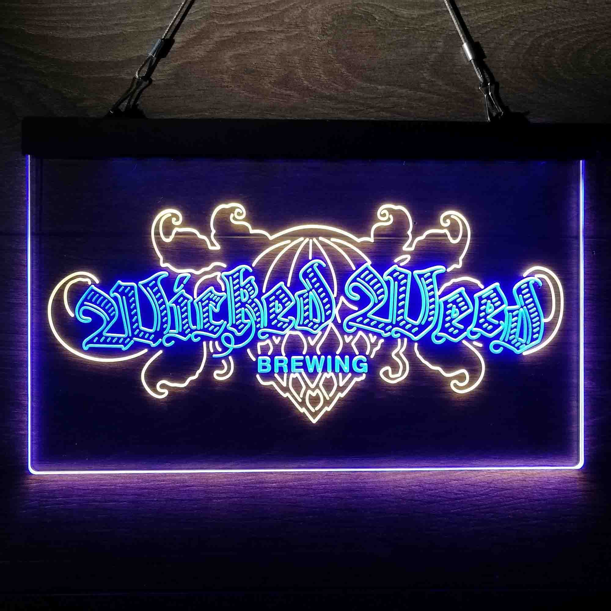 Wicked Weed Brewing Banner Neon LED Sign