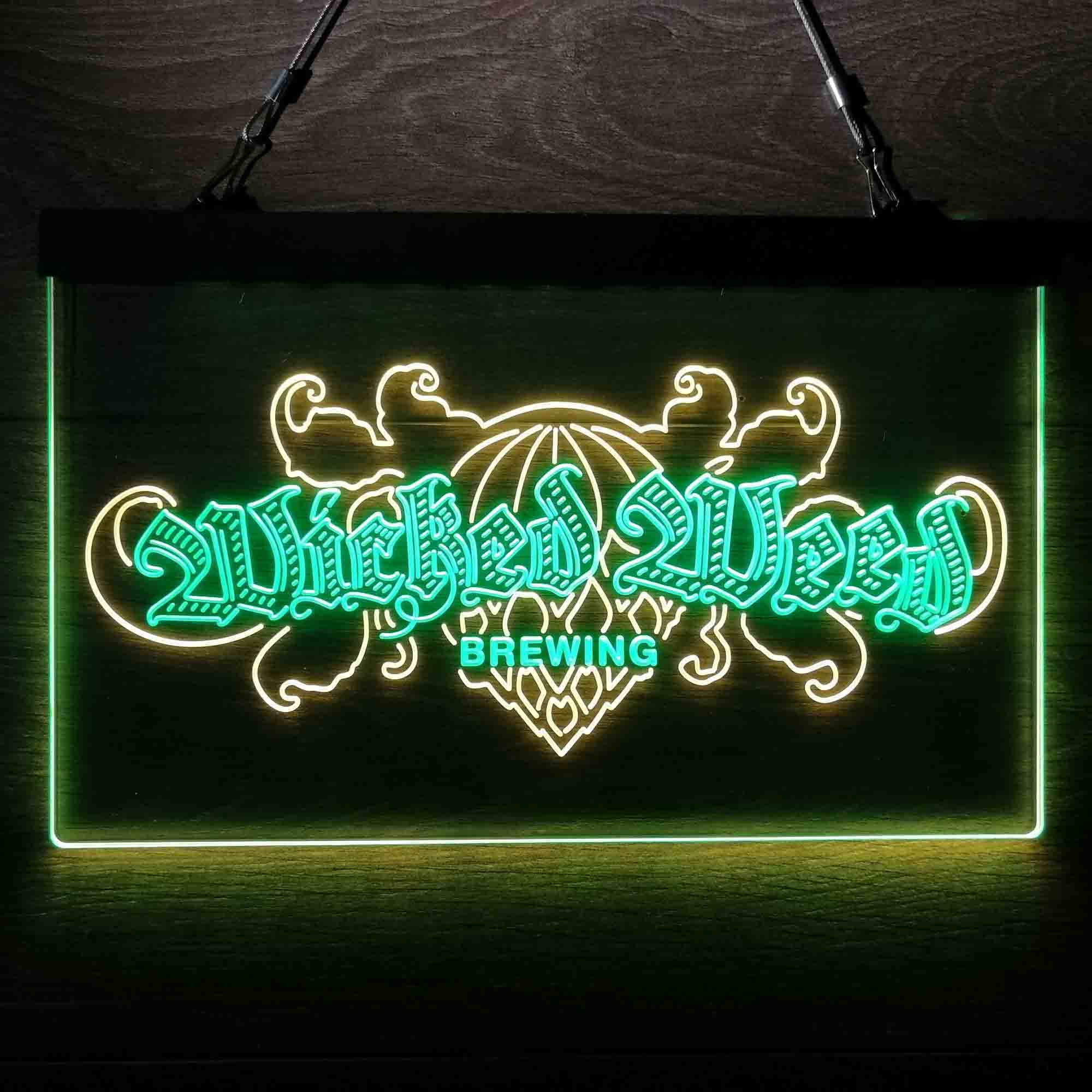 Wicked Weed Brewing Banner Neon LED Sign