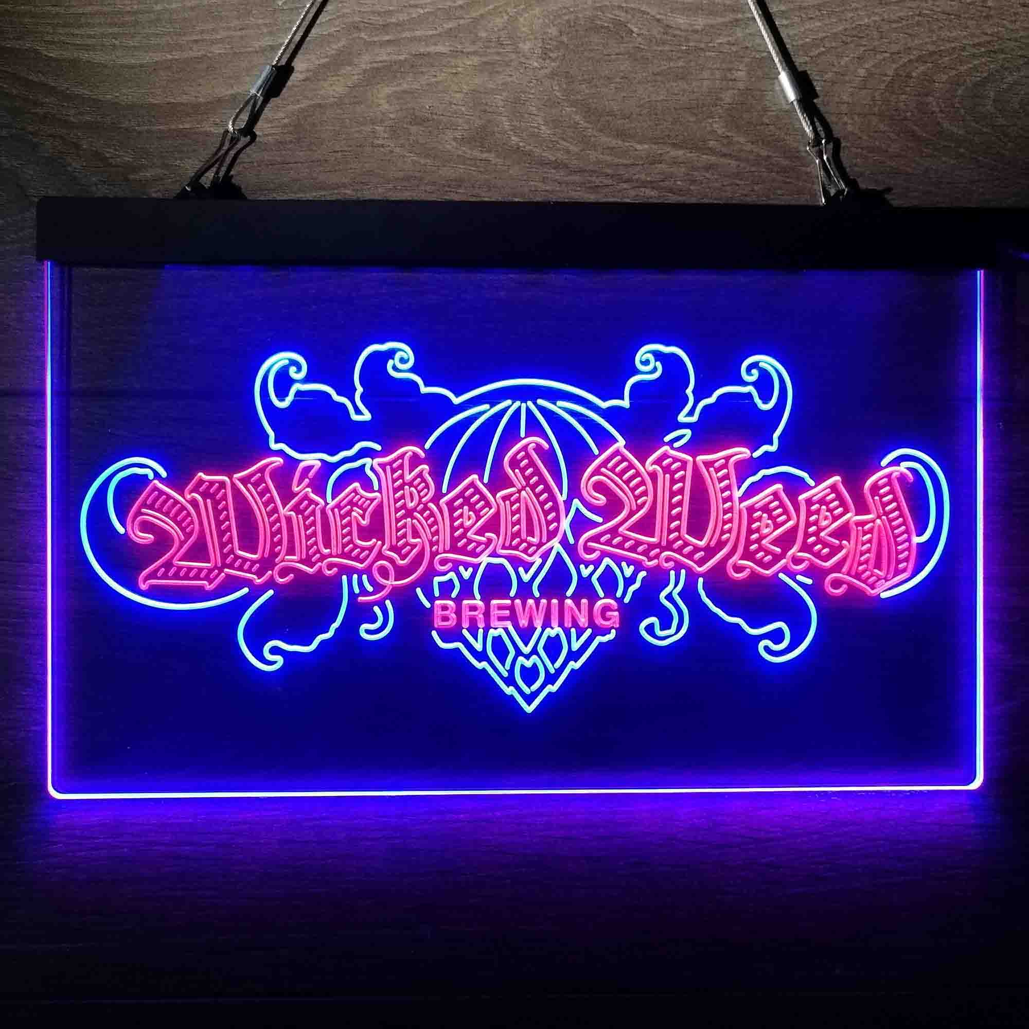 Wicked Weed Brewing Banner Neon LED Sign