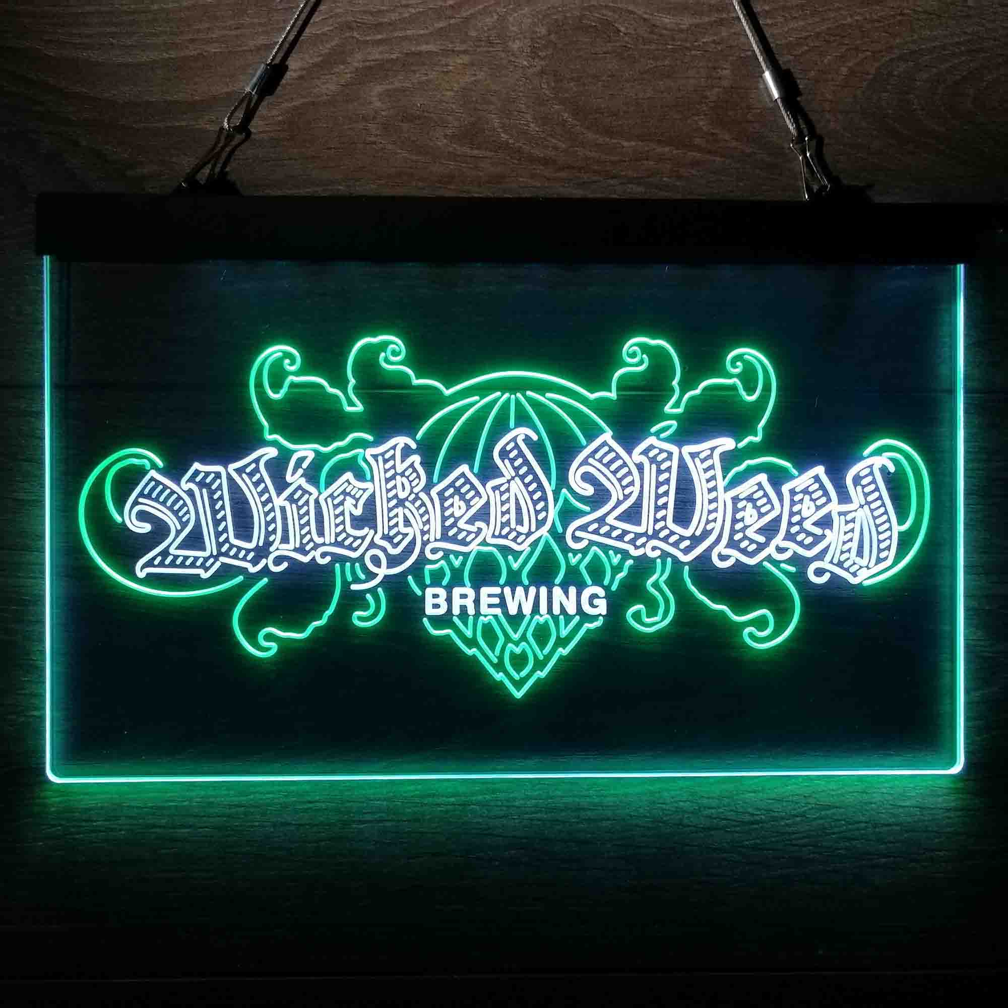 Wicked Weed Brewing Banner Neon LED Sign