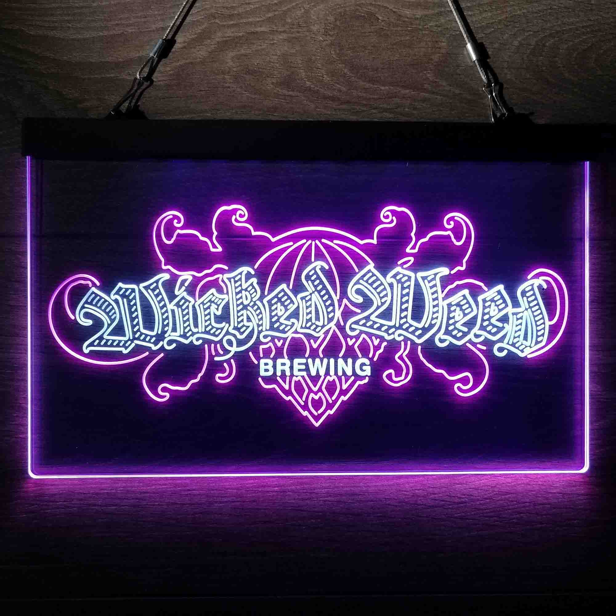 Wicked Weed Brewing Banner Neon LED Sign