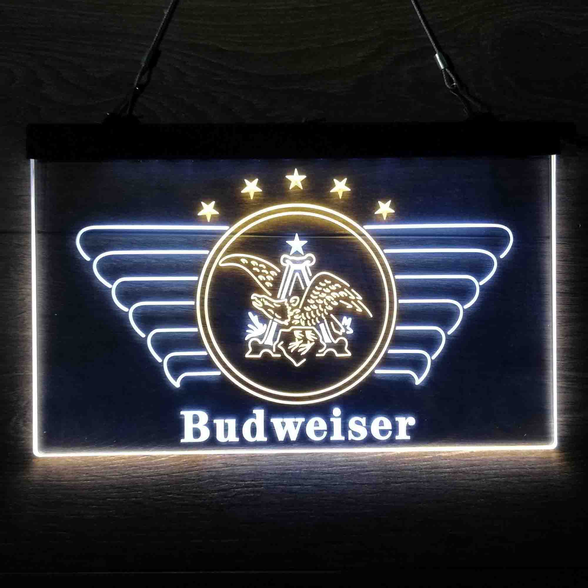 Budweiser Military Led Neon Light Up Sign