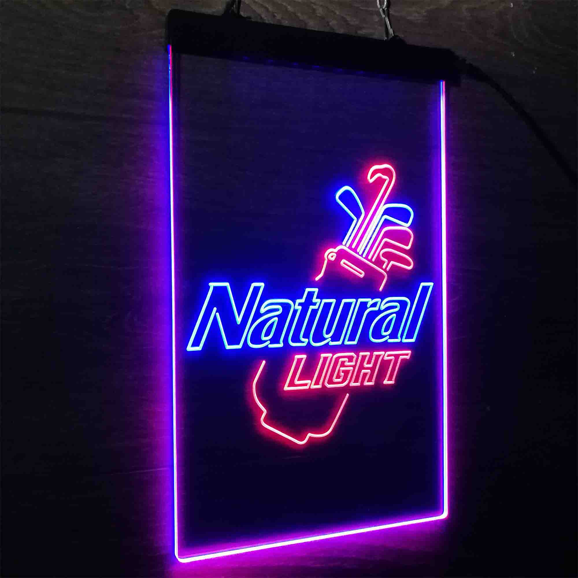 Natural Light Golf Bag Led Neon Light Up Sign