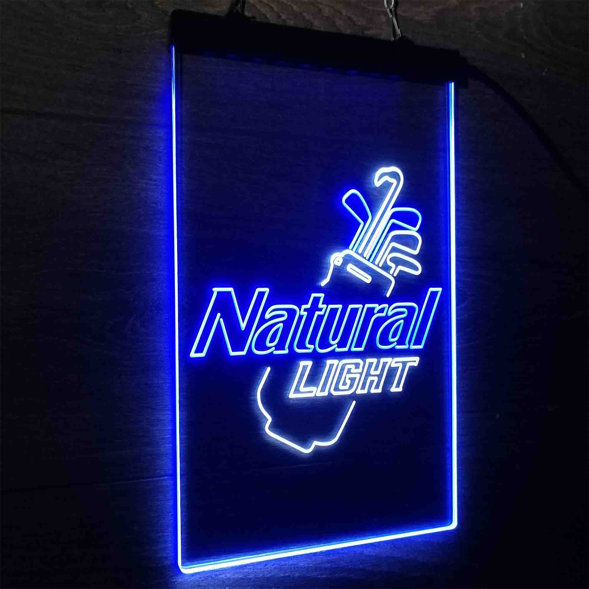 Natural Light Golf Bag Led Neon Light Up Sign