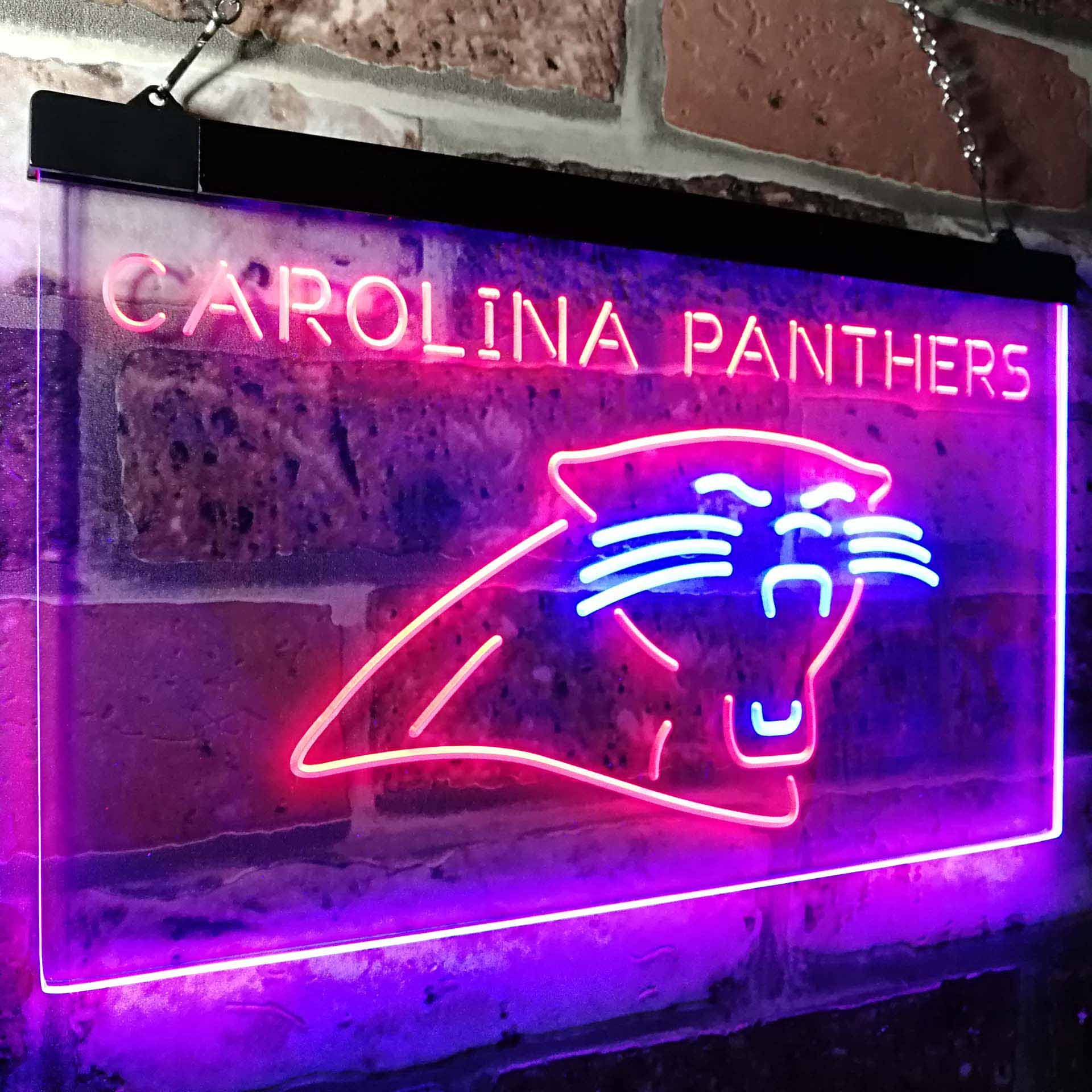 Carolina Panthers Football Bar Decor Neon LED Sign