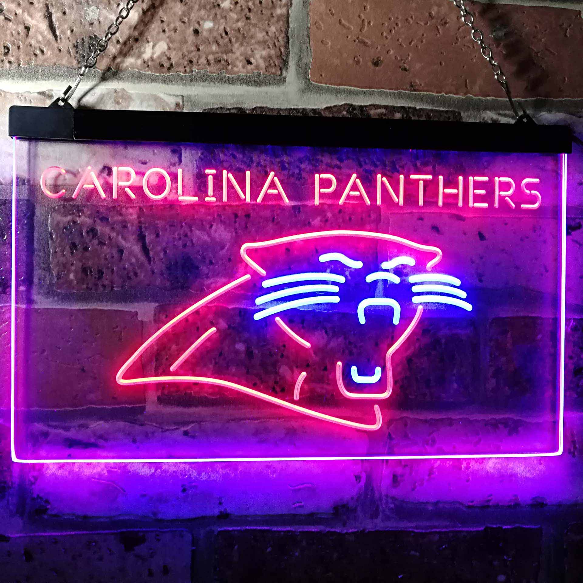Carolina Panthers Decor Man Cave Neon Sign