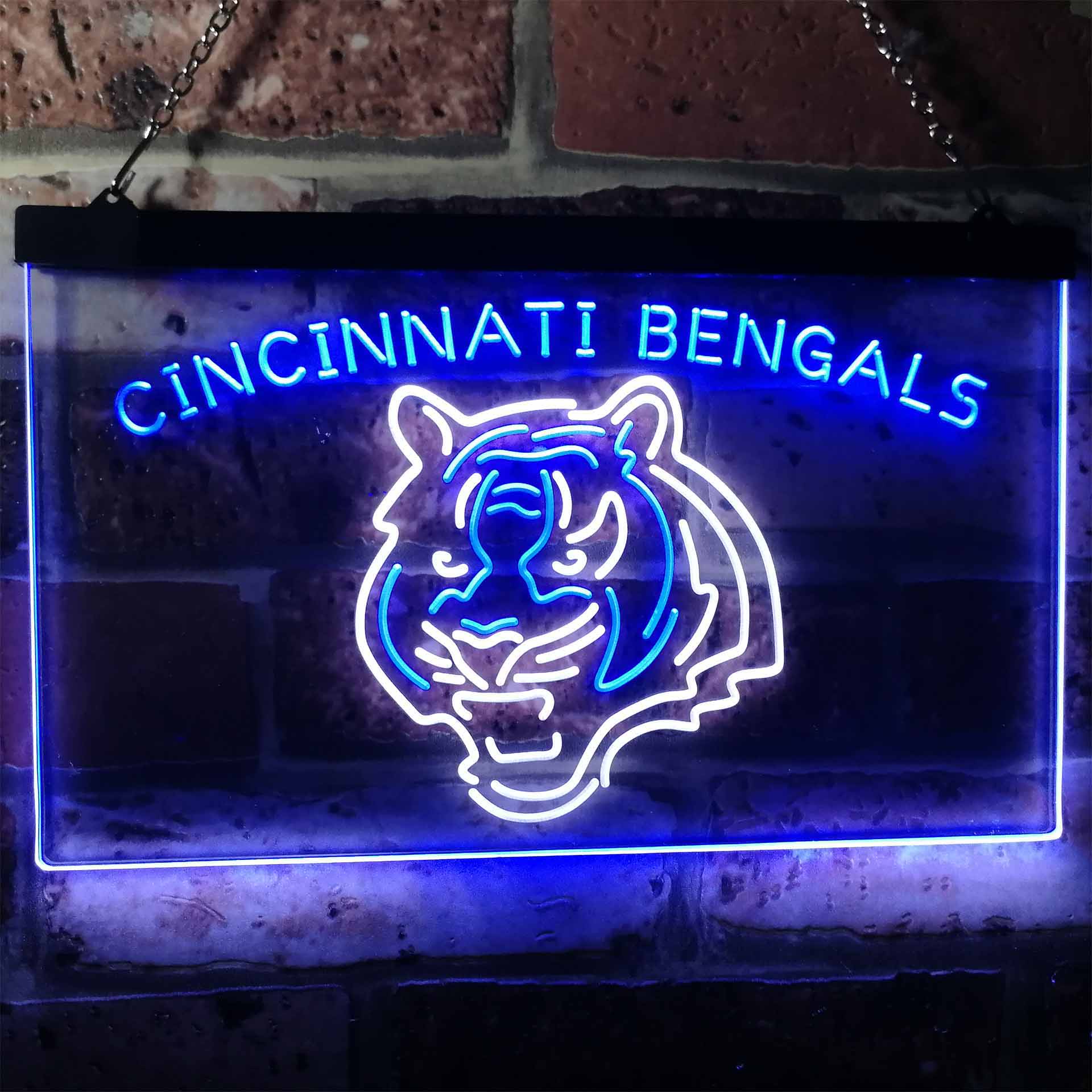 Cincinnati Bengals Decor Man Cave Neon Sign