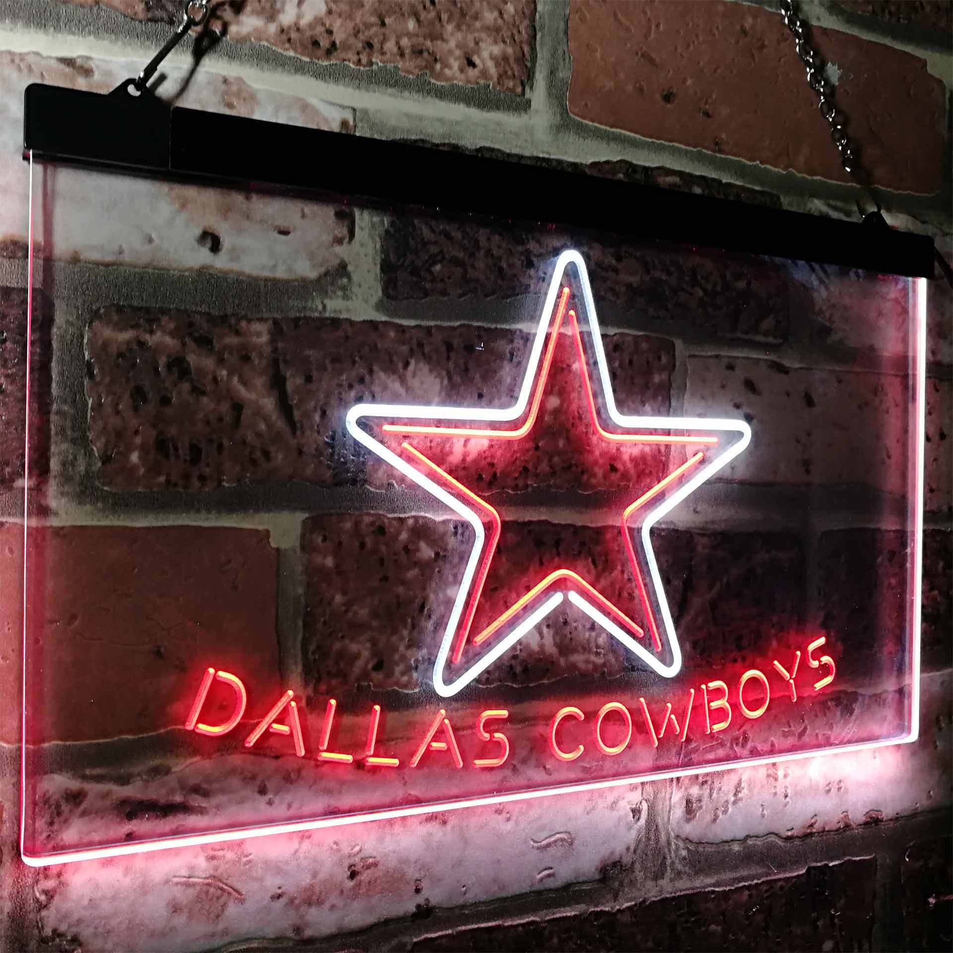Star Cowboys Football Club Dallas Man Cave Neon Sign