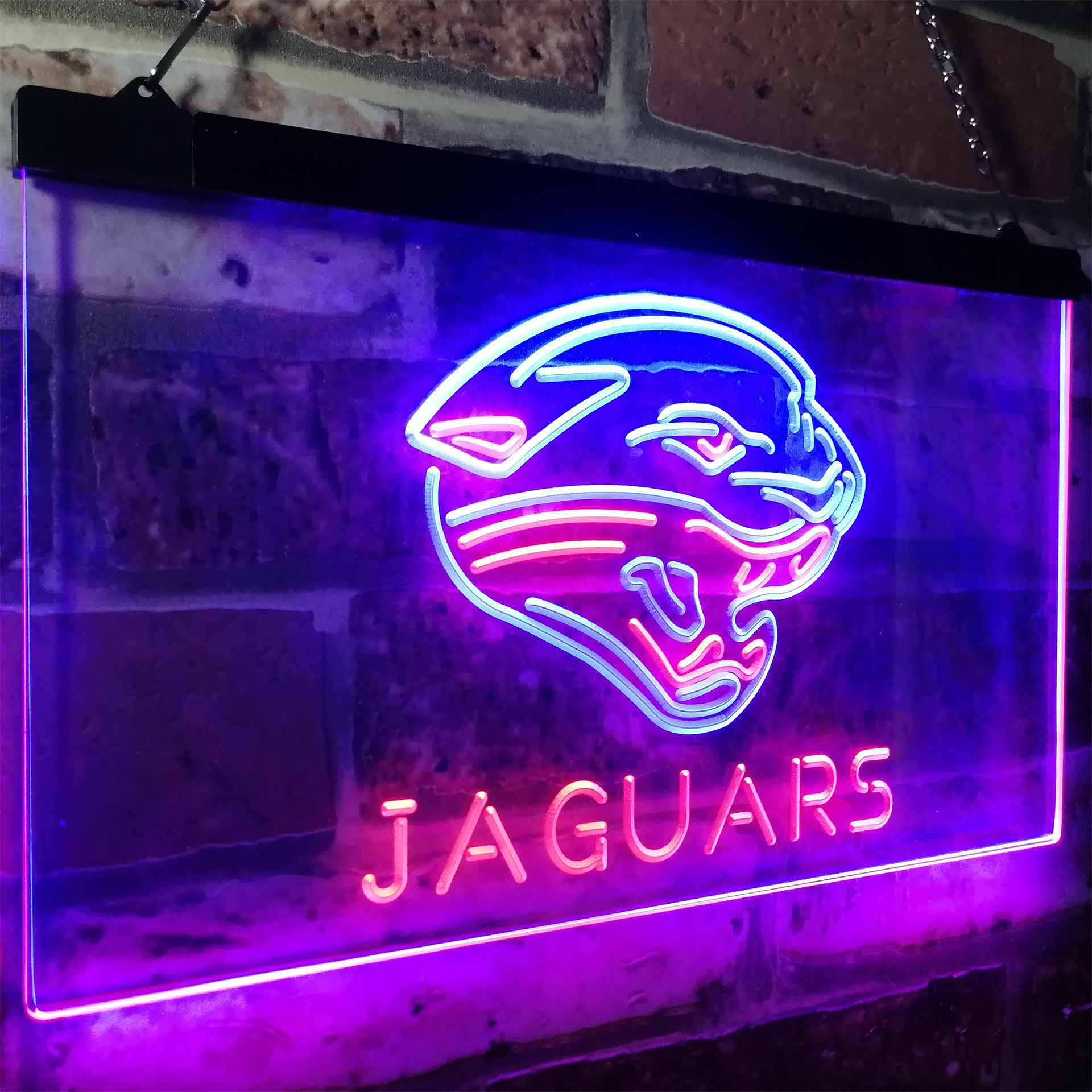Jacksonville Jaguars Decor Man Cave Neon Sign