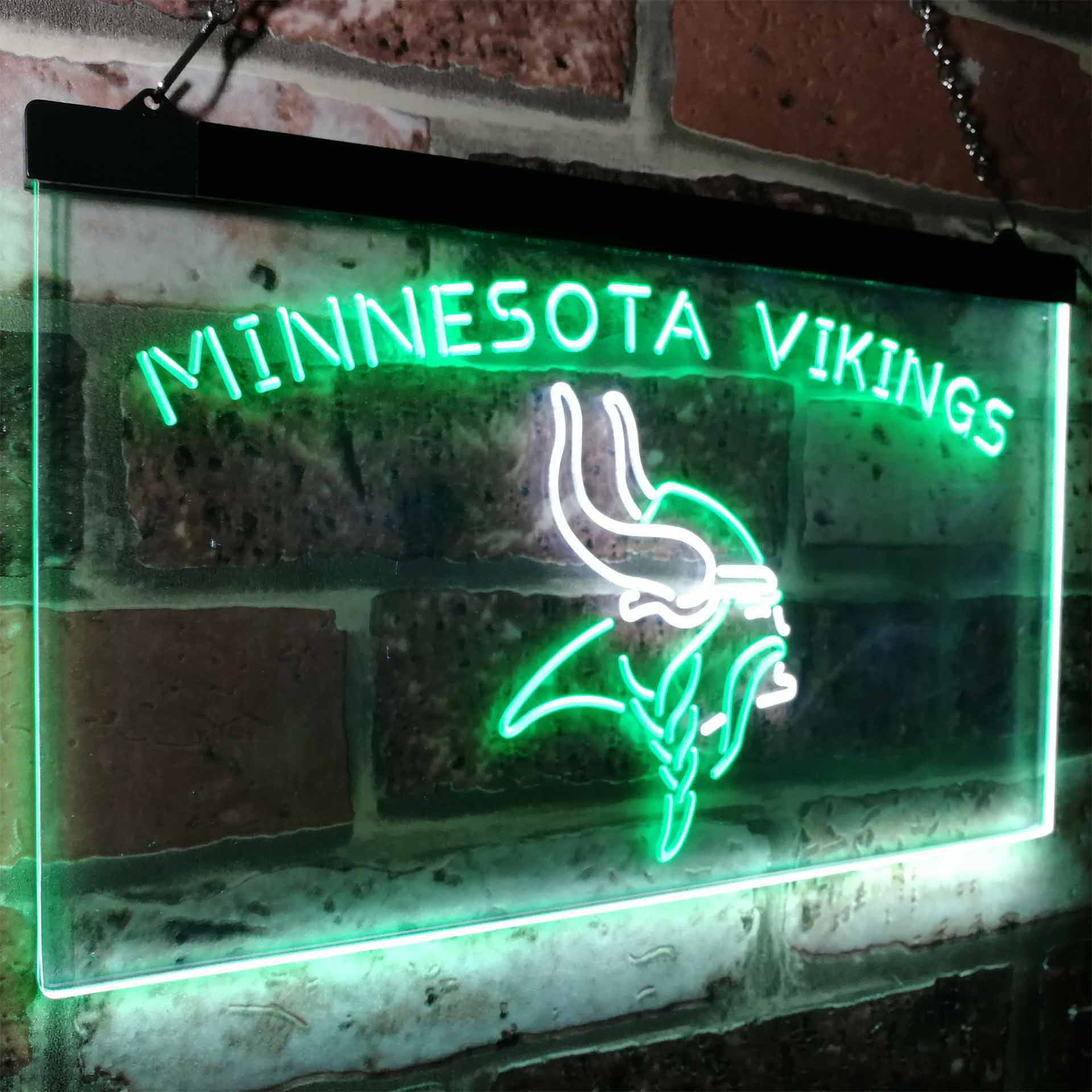 Minnesotas Viking Club Man Cave Neon Sign