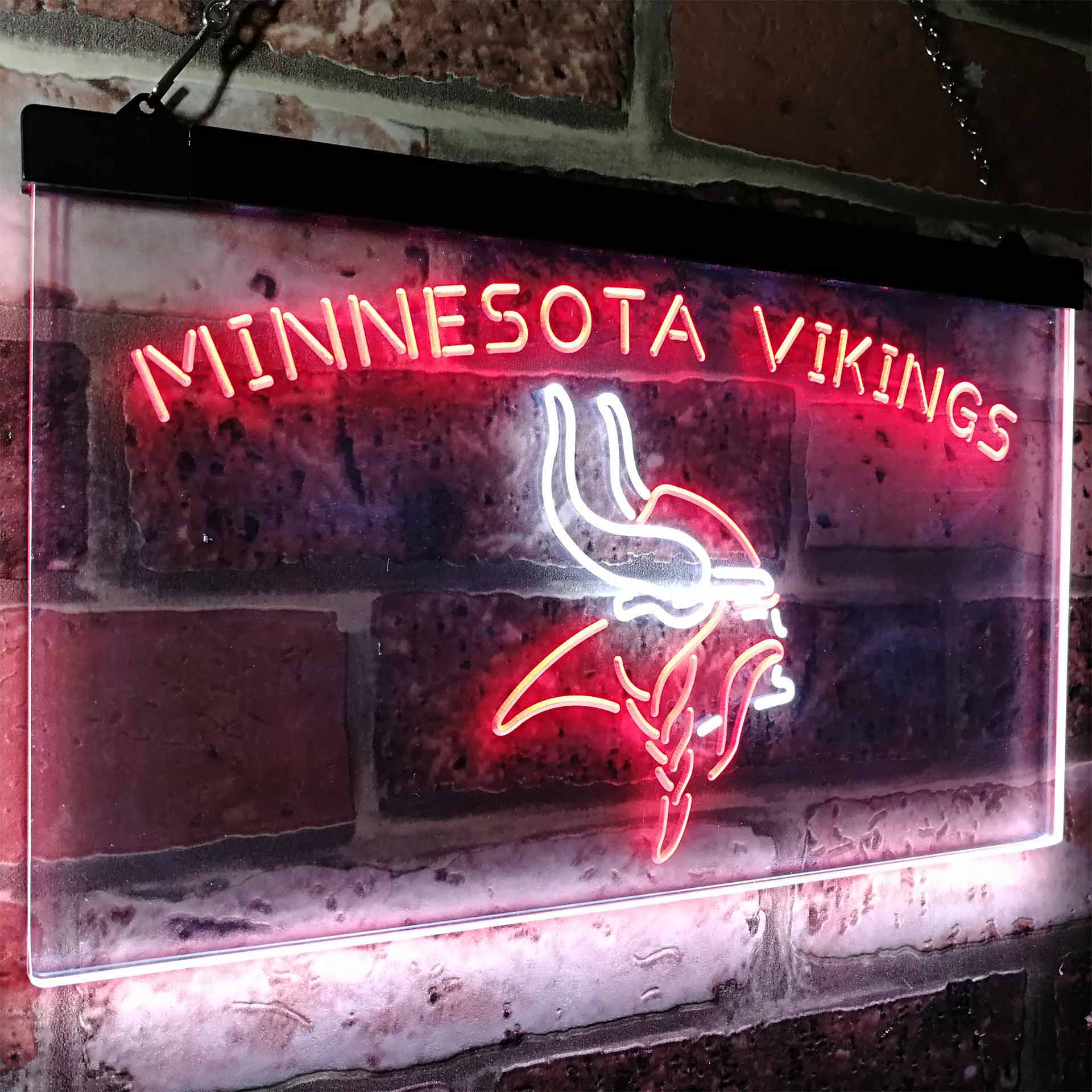 Minnesotas Viking Club Man Cave Neon Sign