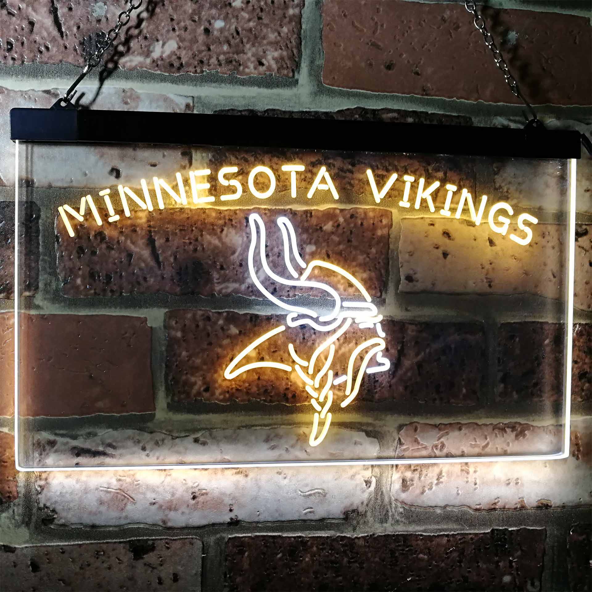 Minnesota Vikings Football Bar Decor Neon LED Sign