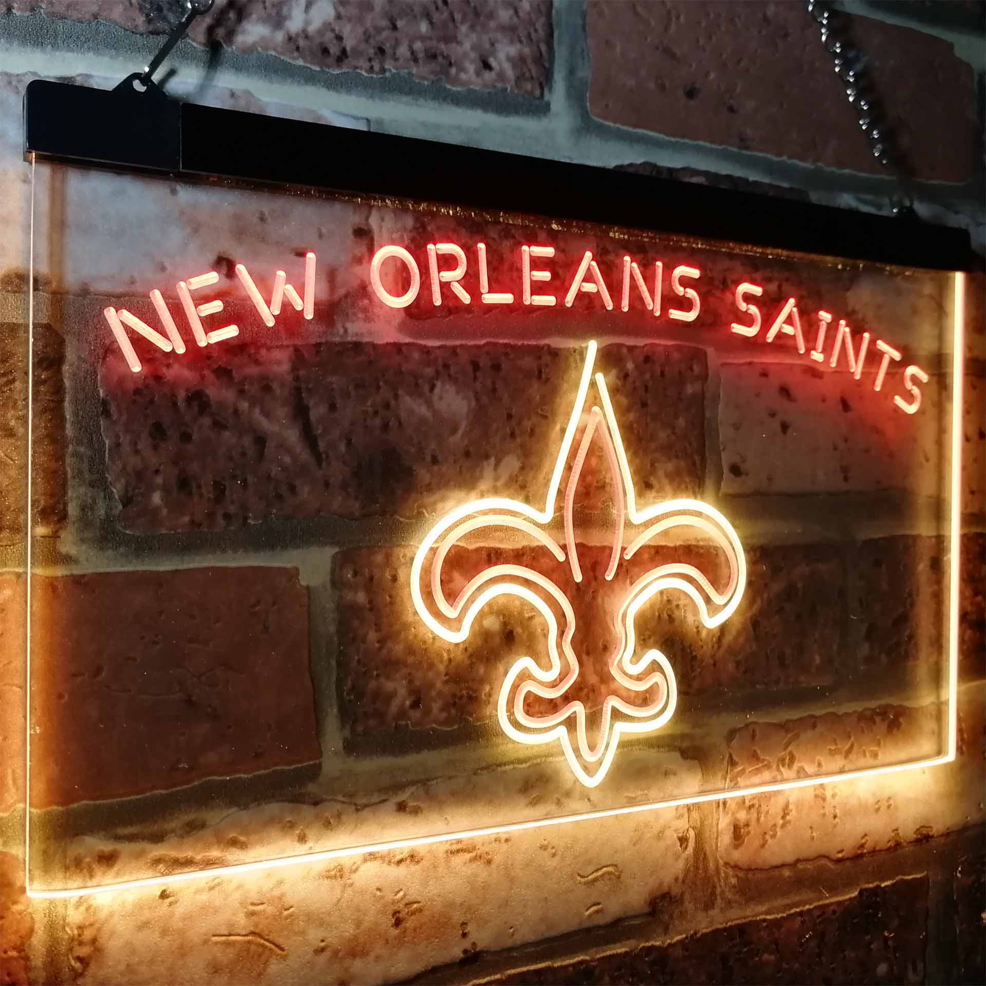 New Orleans Saints Decor Man Cave Neon Sign