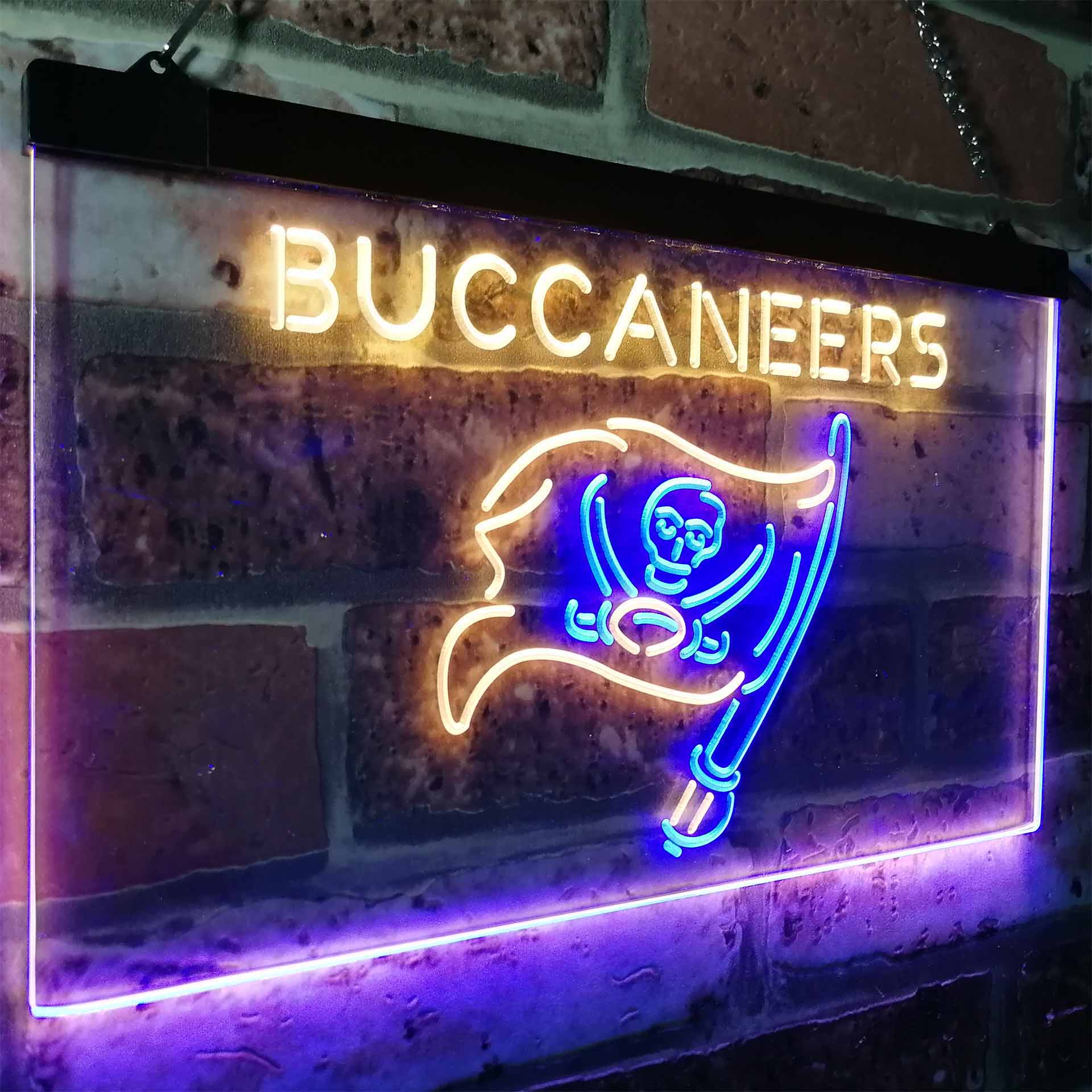 Tampa Bay Buccaneers Football Bar Decor Neon LED Sign
